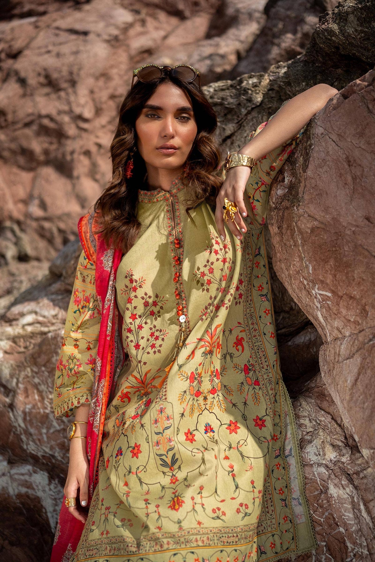 Sana Safinaz | Mahay Spring 24 | H241-023B-2DD by Sana Safinaz - Designer Dress - Type: Ladies Clothes - Available at Libayah - 100% Original