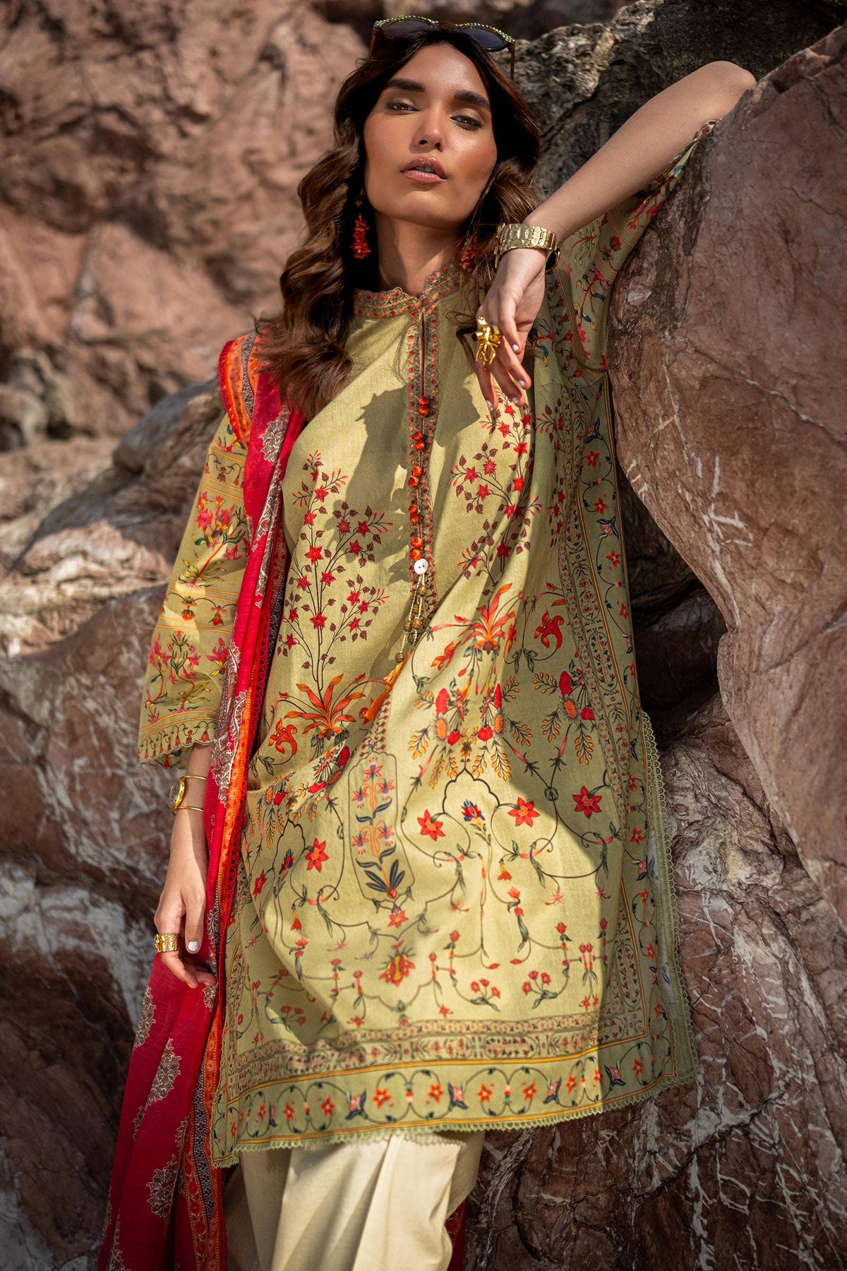 Sana Safinaz | Mahay Spring 24 | H241-023B-2DD by Sana Safinaz - Designer Dress - Type: Ladies Clothes - Available at Libayah - 100% Original