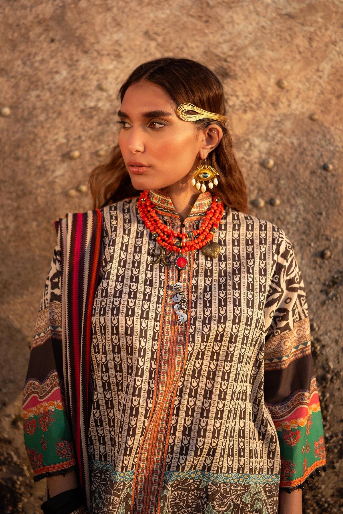 Sana Safinaz | Mahay Spring 24 | H241-024A-2I by Sana Safinaz - Designer Dress - Type: Ladies Clothes - Available at Libayah - 100% Original