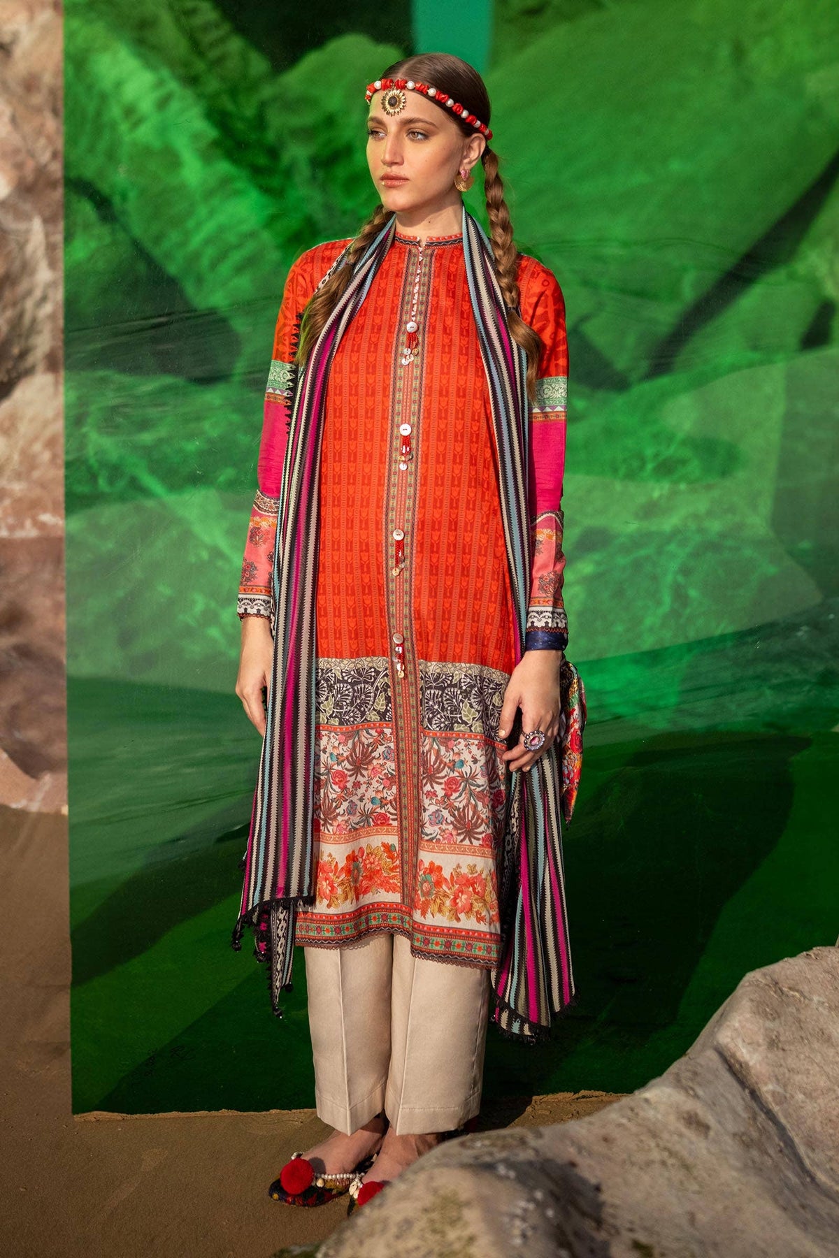 Sana Safinaz | Mahay Spring 24 | H241-024B-2I by Sana Safinaz - Designer Dress - Type: Ladies Clothes - Available at Libayah - 100% Original