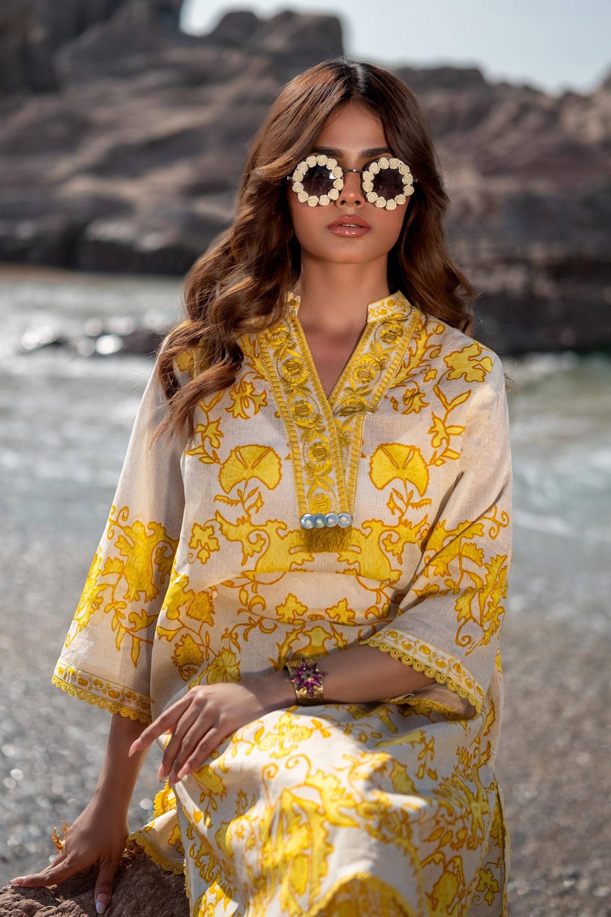 Sana Safinaz | Mahay Spring 24 | H241-025A-2AC by Sana Safinaz - Designer Dress - Type: Ladies Clothes - Available at Libayah - 100% Original