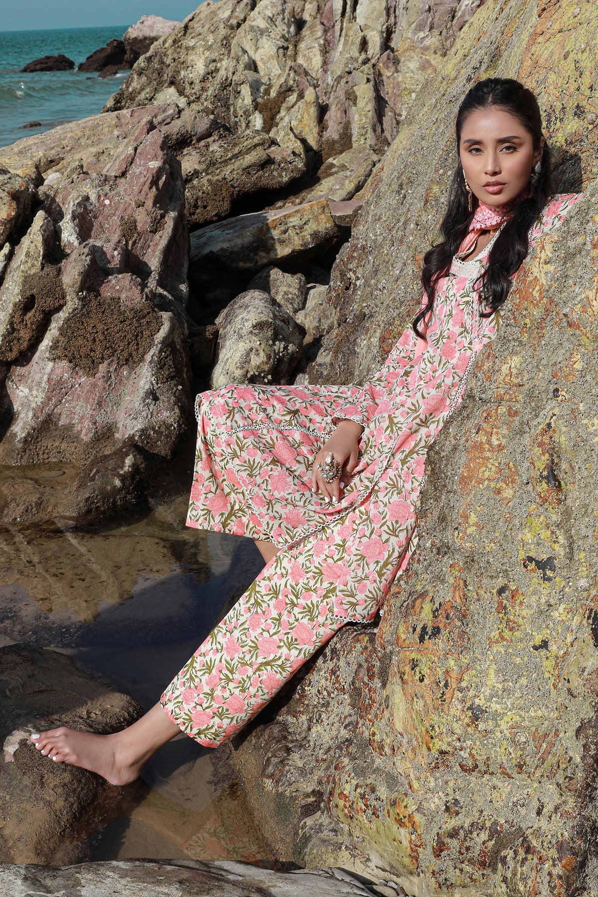 Sana Safinaz | Mahay Spring 24 | H241-004B-3CG by Sana Safinaz - Designer Dress - Type: Ladies Clothes - Available at Libayah - 100% Original