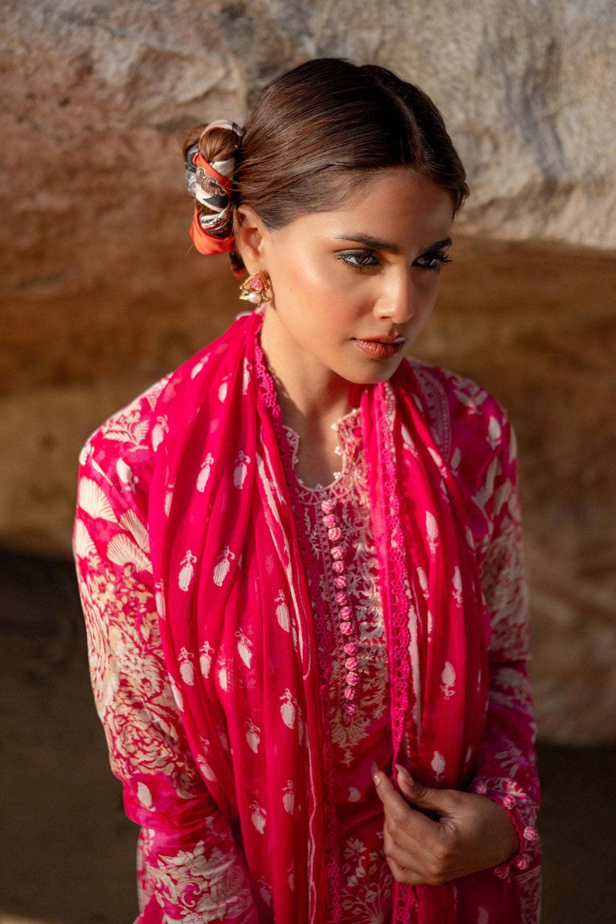 Sana Safinaz | Mahay Spring 24 | H241-005A-3CI by Sana Safinaz - Designer Dress - Type: Ladies Clothes - Available at Libayah - 100% Original