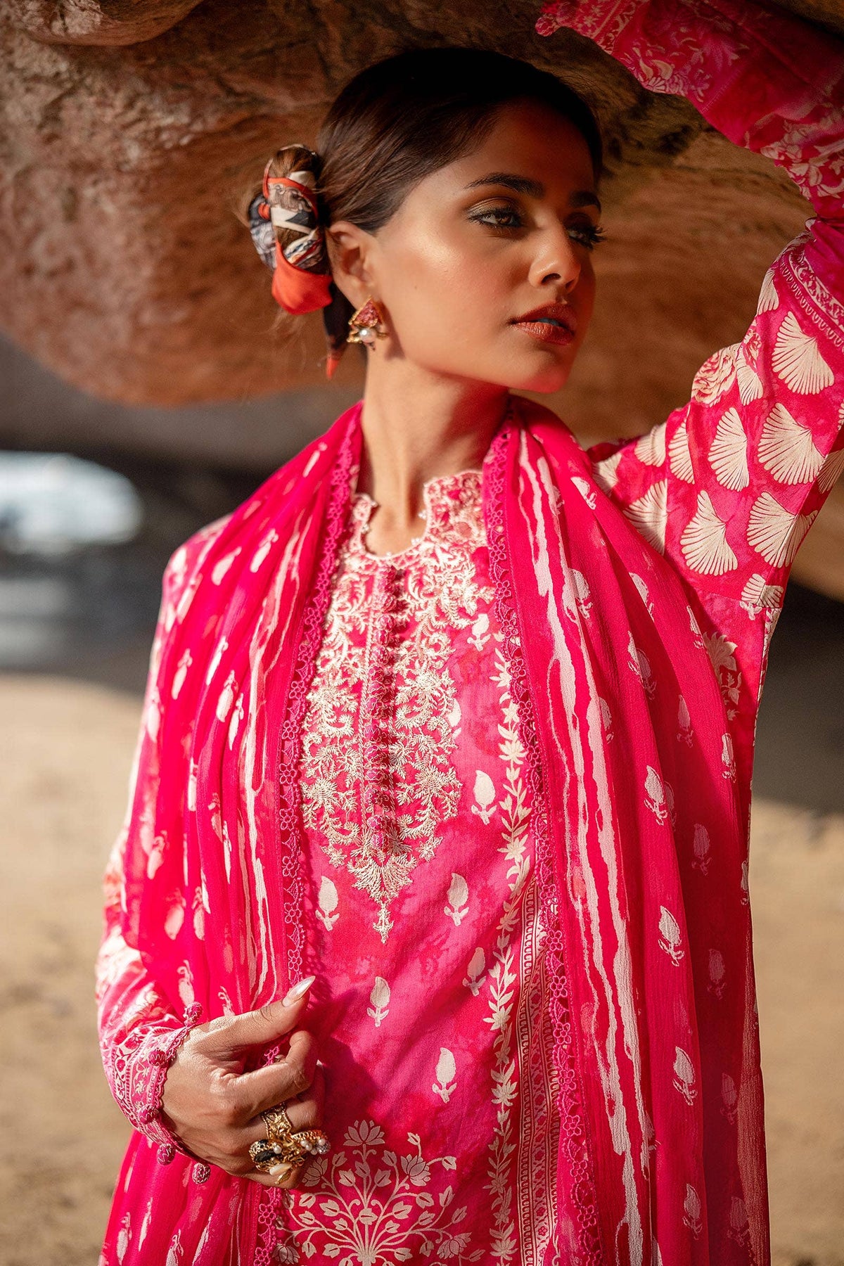 Sana Safinaz | Mahay Spring 24 | H241-005A-3CI by Sana Safinaz - Designer Dress - Type: Ladies Clothes - Available at Libayah - 100% Original