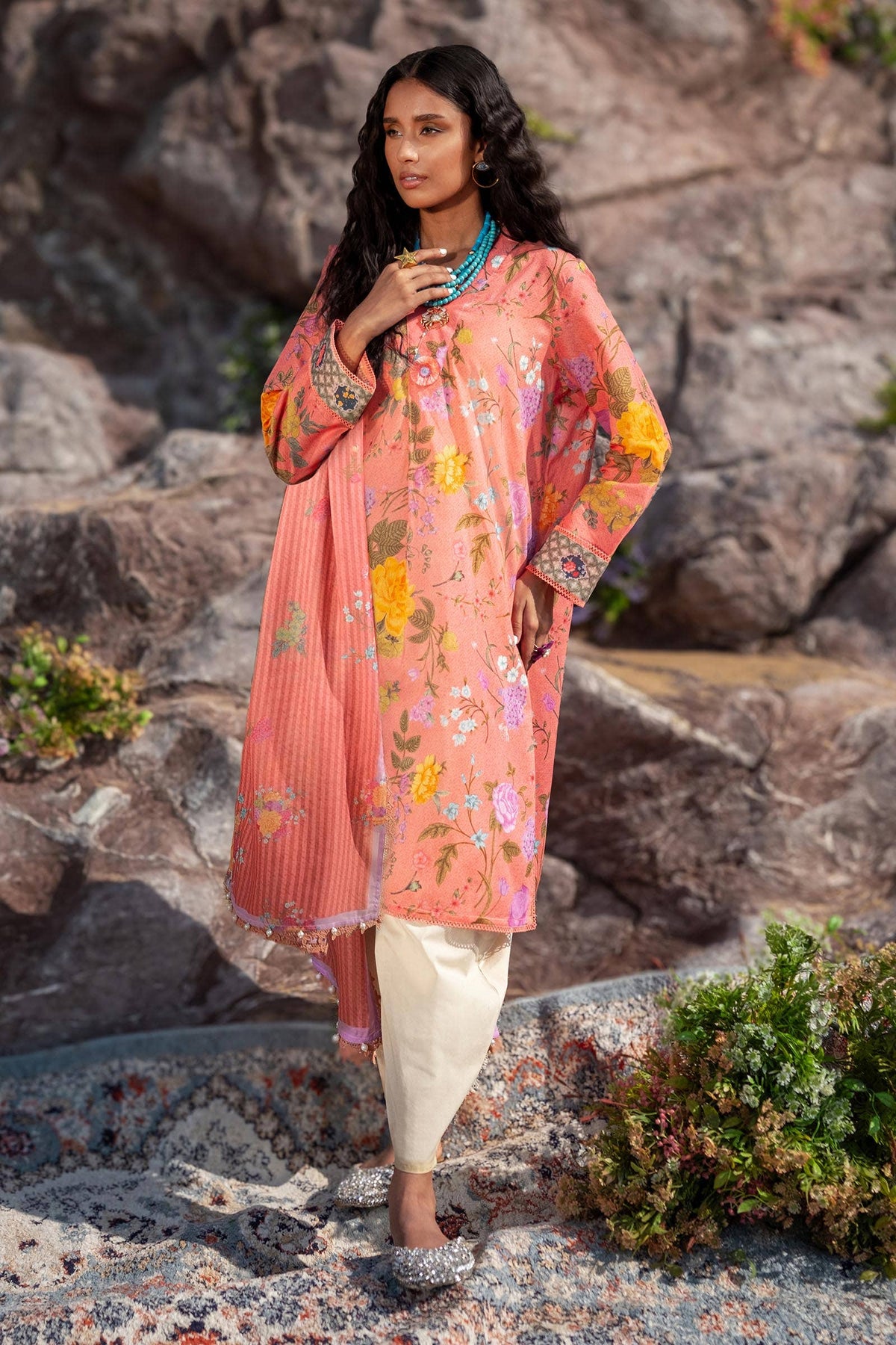Sana Safinaz | Mahay Spring 24 | H241-007A-2S by Sana Safinaz - Designer Dress - Type: Ladies Clothes - Available at Libayah - 100% Original