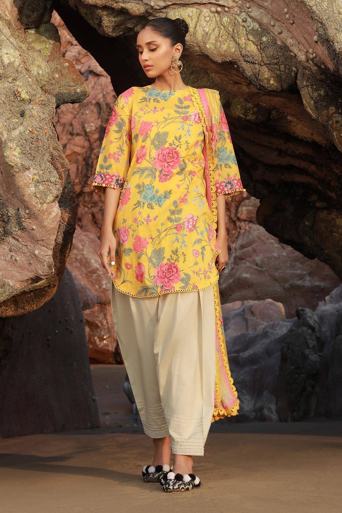 Sana Safinaz | Mahay Spring 24 | H241-007B-2S by Sana Safinaz - Designer Dress - Type: Ladies Clothes - Available at Libayah - 100% Original