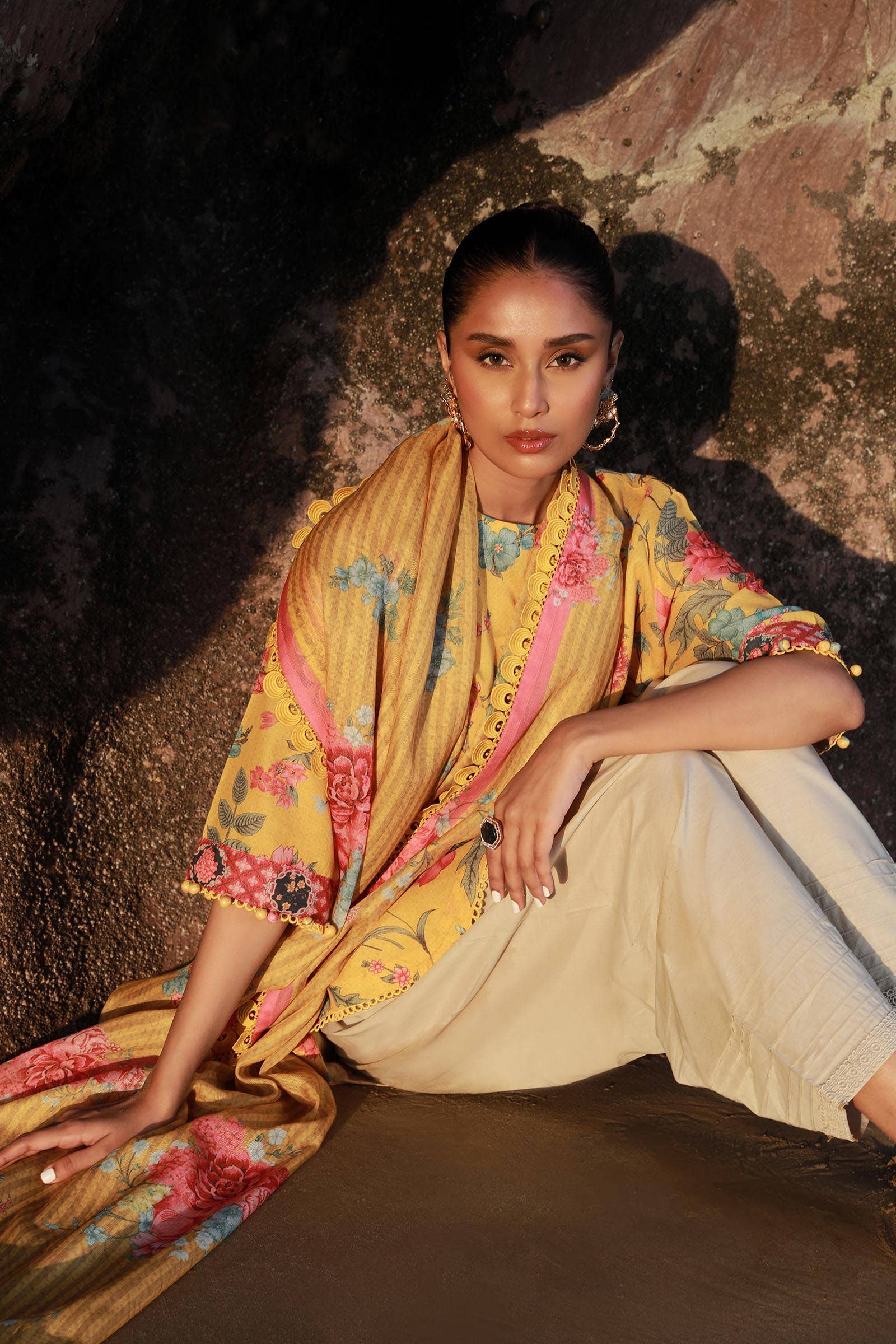 Sana Safinaz | Mahay Spring 24 | H241-007B-2S by Sana Safinaz - Designer Dress - Type: Ladies Clothes - Available at Libayah - 100% Original