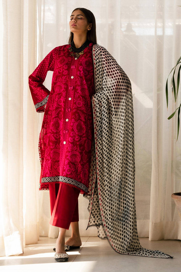Sana Safinaz | Mahay Spring 24 | H241-010A-3CI by Sana Safinaz - Designer Dress - Type: Ladies Clothes - Available at Libayah - 100% Original