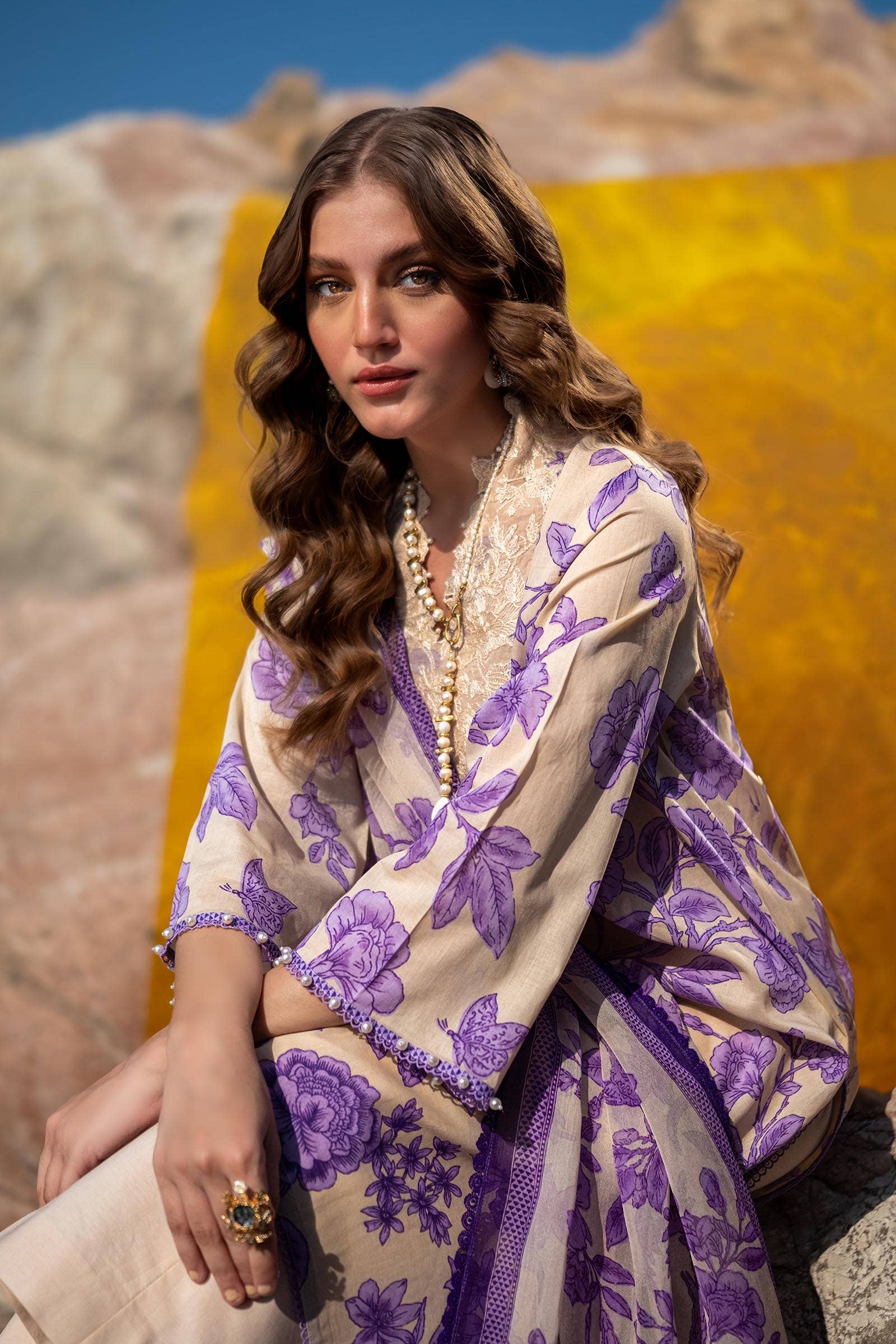 Sana Safinaz | Mahay Spring 24 | H241-001B-3CI by Sana Safinaz - Designer Dress - Type: Ladies Clothes - Available at Libayah - 100% Original