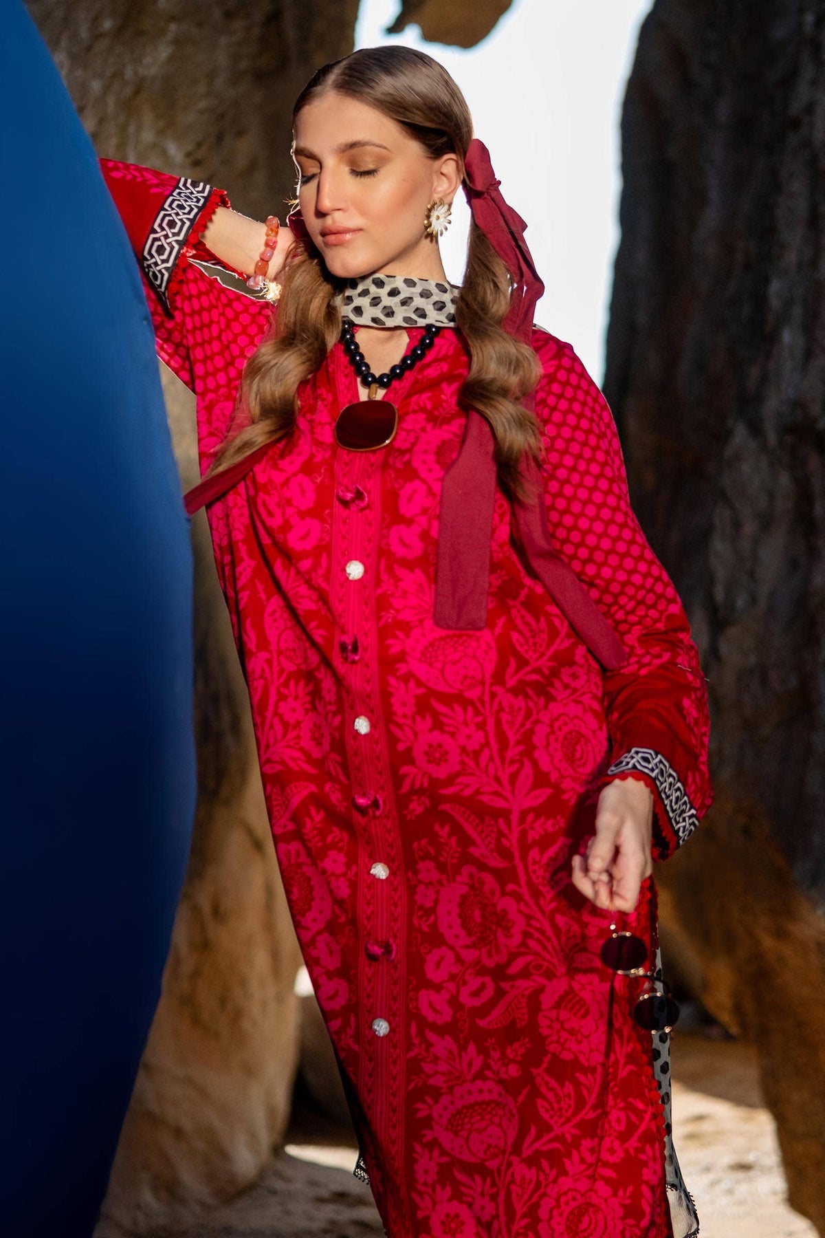 Sana Safinaz | Mahay Spring 24 | H241-010A-3CI by Sana Safinaz - Designer Dress - Type: Ladies Clothes - Available at Libayah - 100% Original