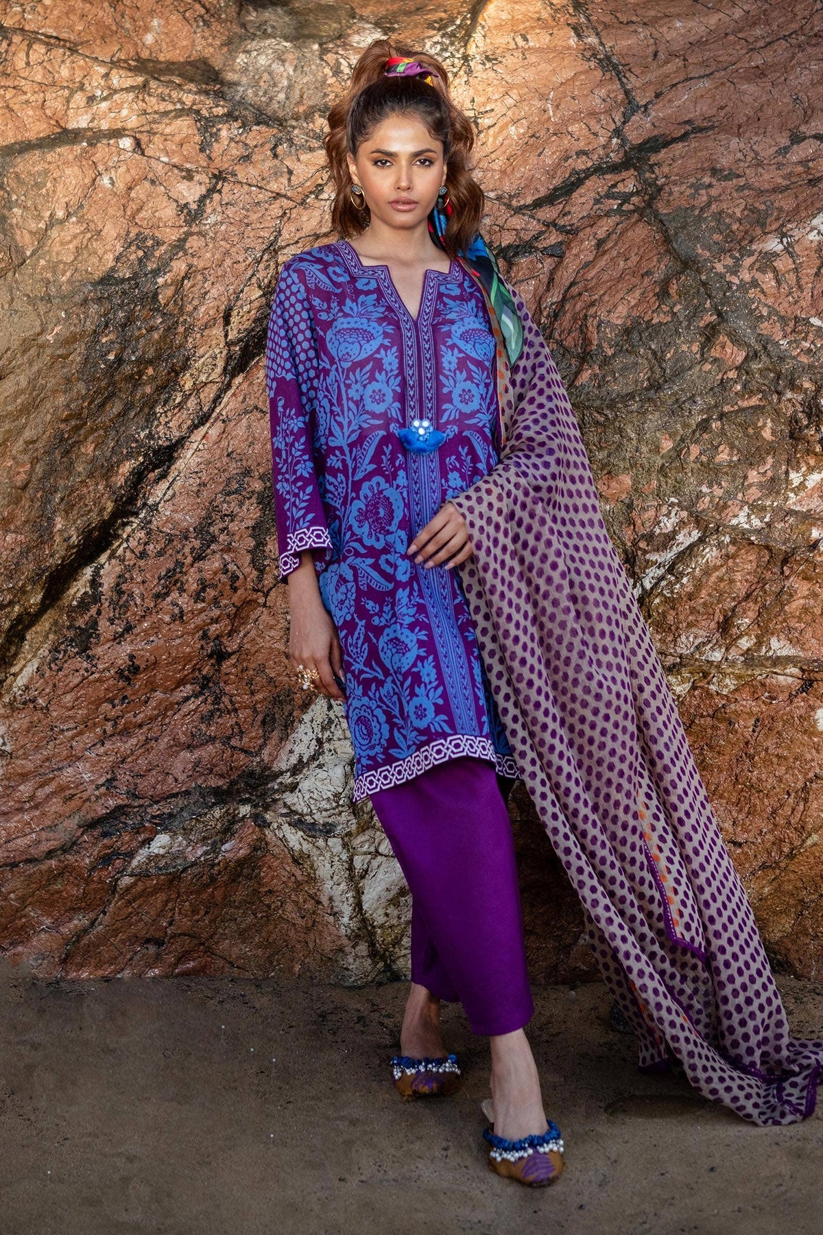 Sana Safinaz | Mahay Spring 24 | H241-010B-3CI by Sana Safinaz - Designer Dress - Type: Ladies Clothes - Available at Libayah - 100% Original