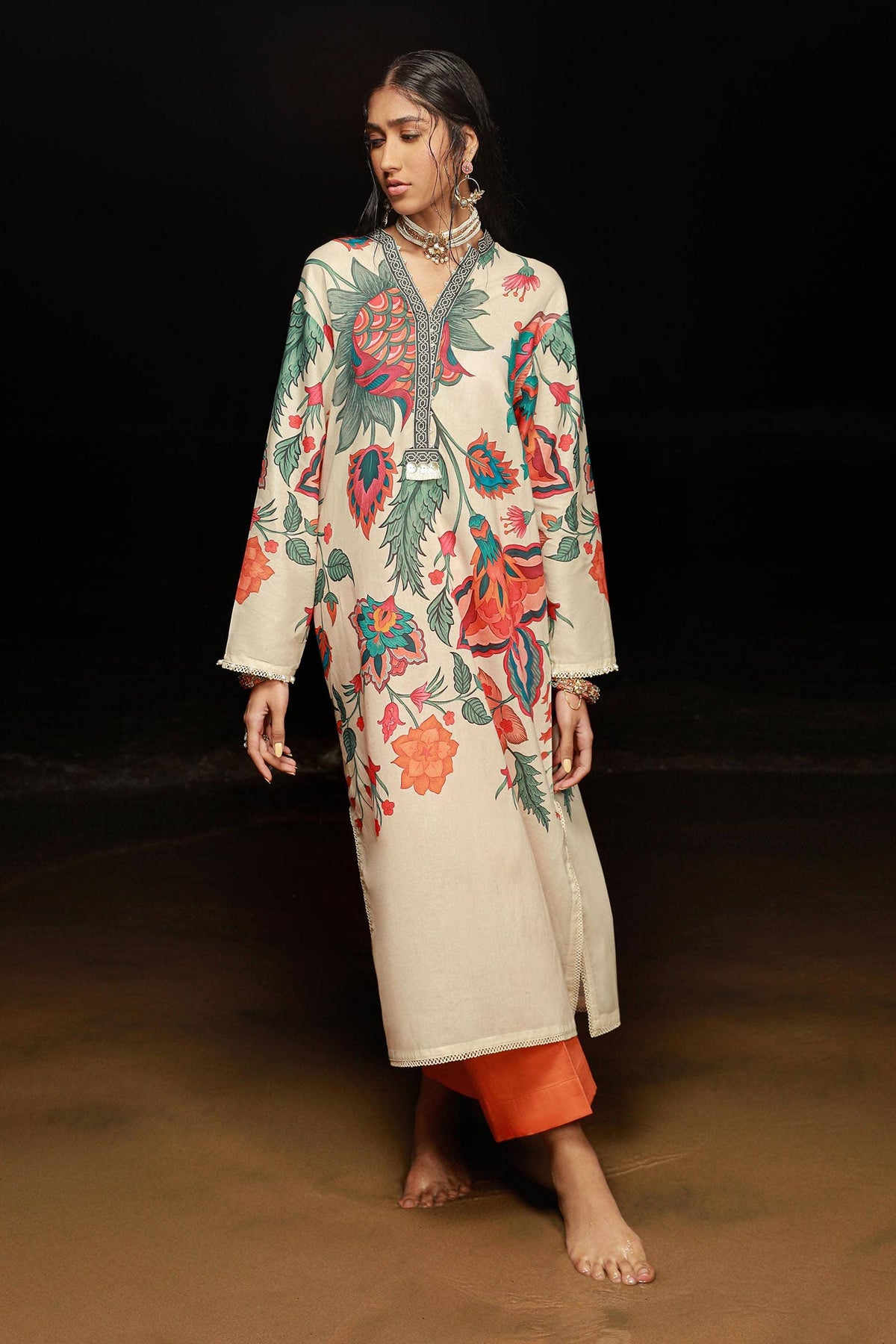 Sana Safinaz | Mahay Spring 24 | H241-011B-2C by Sana Safinaz - Designer Dress - Type: Ladies Clothes - Available at Libayah - 100% Original