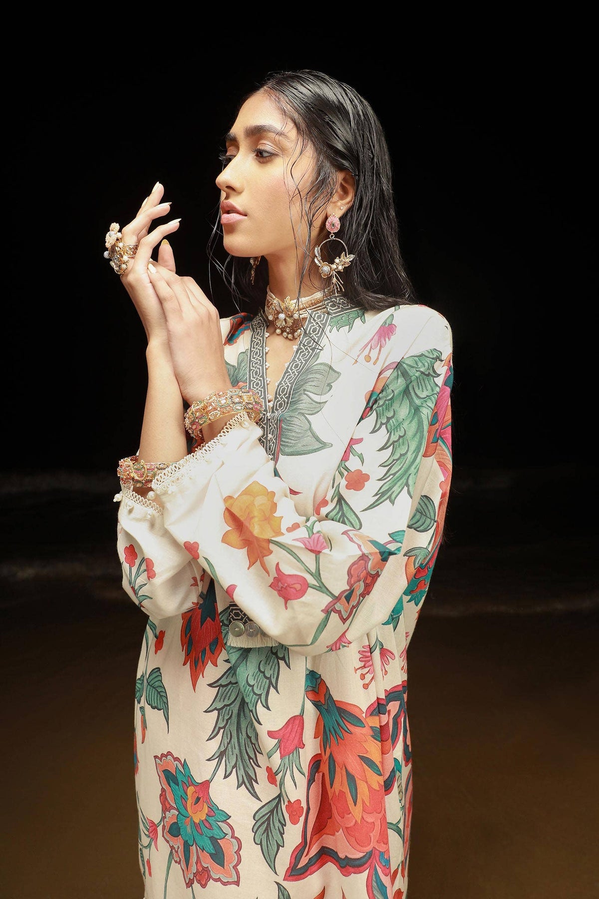 Sana Safinaz | Mahay Spring 24 | H241-011B-2C by Sana Safinaz - Designer Dress - Type: Ladies Clothes - Available at Libayah - 100% Original