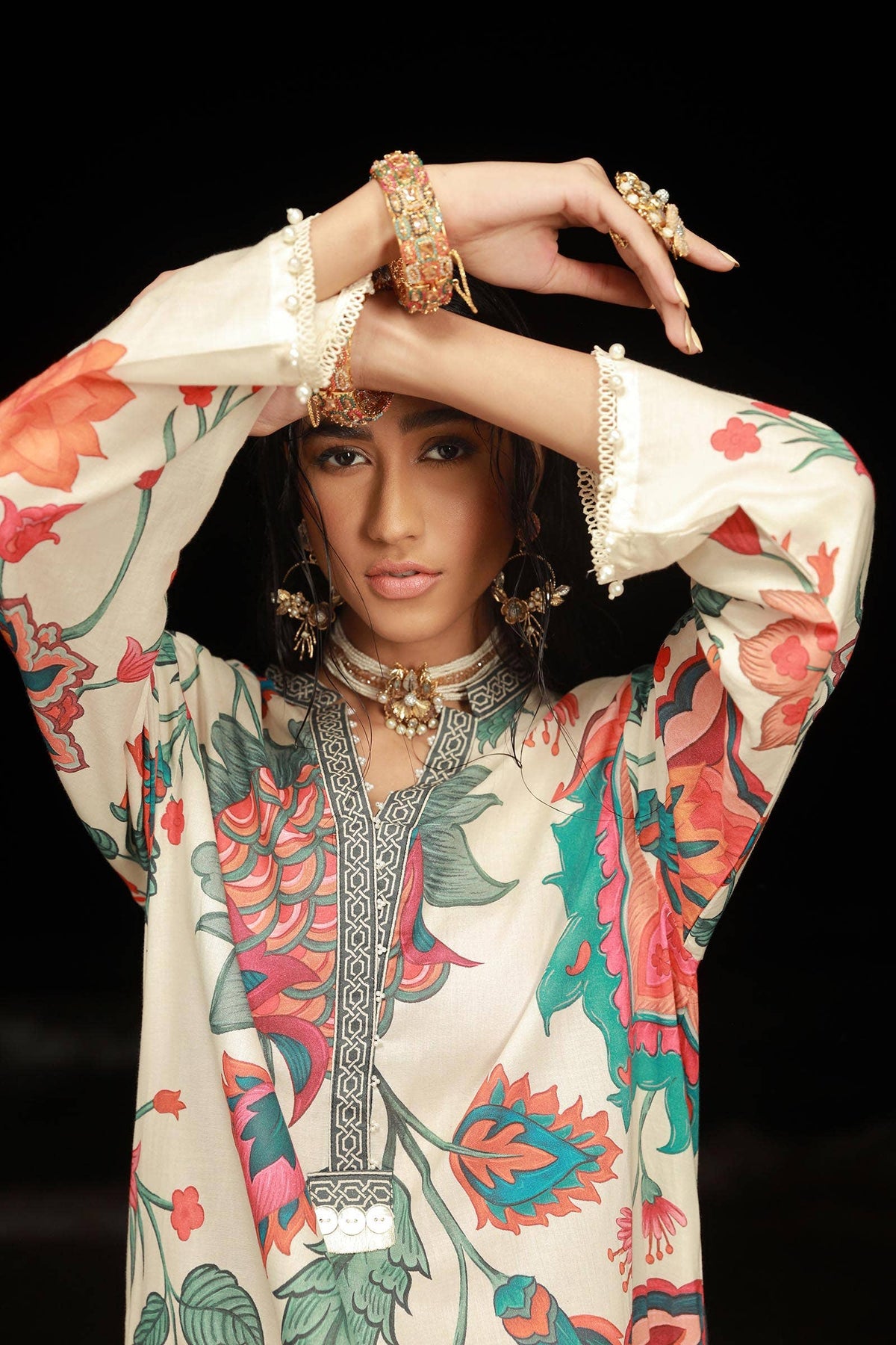 Sana Safinaz | Mahay Spring 24 | H241-011B-2C by Sana Safinaz - Designer Dress - Type: Ladies Clothes - Available at Libayah - 100% Original