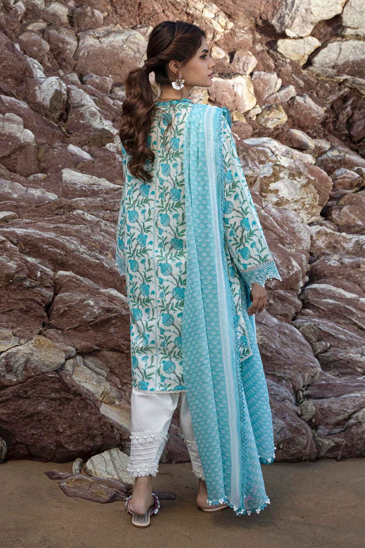Sana Safinaz | Mahay Spring 24 | H241-002A-2BI by Sana Safinaz - Designer Dress - Type: Ladies Clothes - Available at Libayah - 100% Original