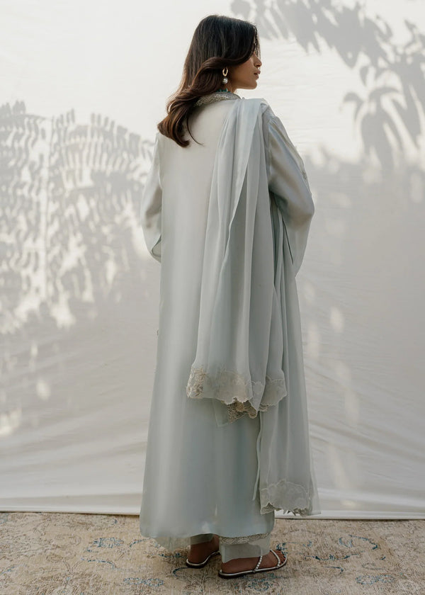 Mahgul | Eid Edit 2024 | Silver Light by Mahgul - Designer Dress - Type: Ladies Clothes - Available at Libayah - 100% Original