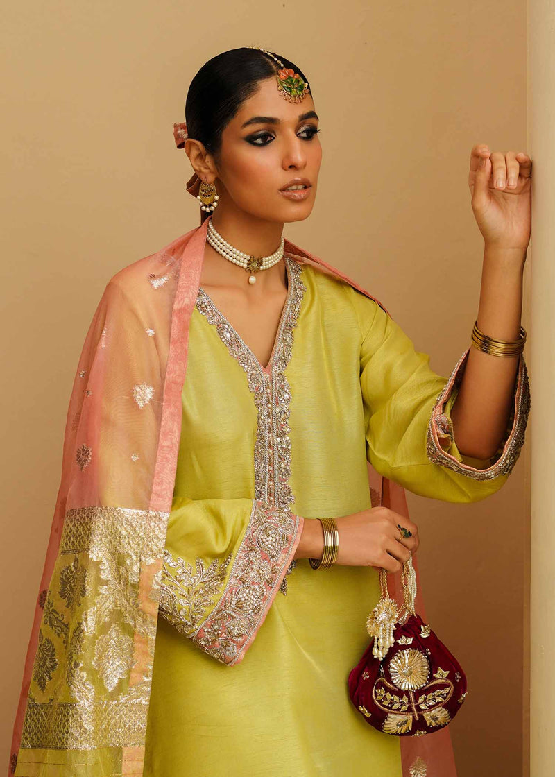 Mahgul | Eid Edit 2024 | Lemon Mint by Mahgul - Designer Dress - Type: Ladies Clothes - Available at Libayah - 100% Original