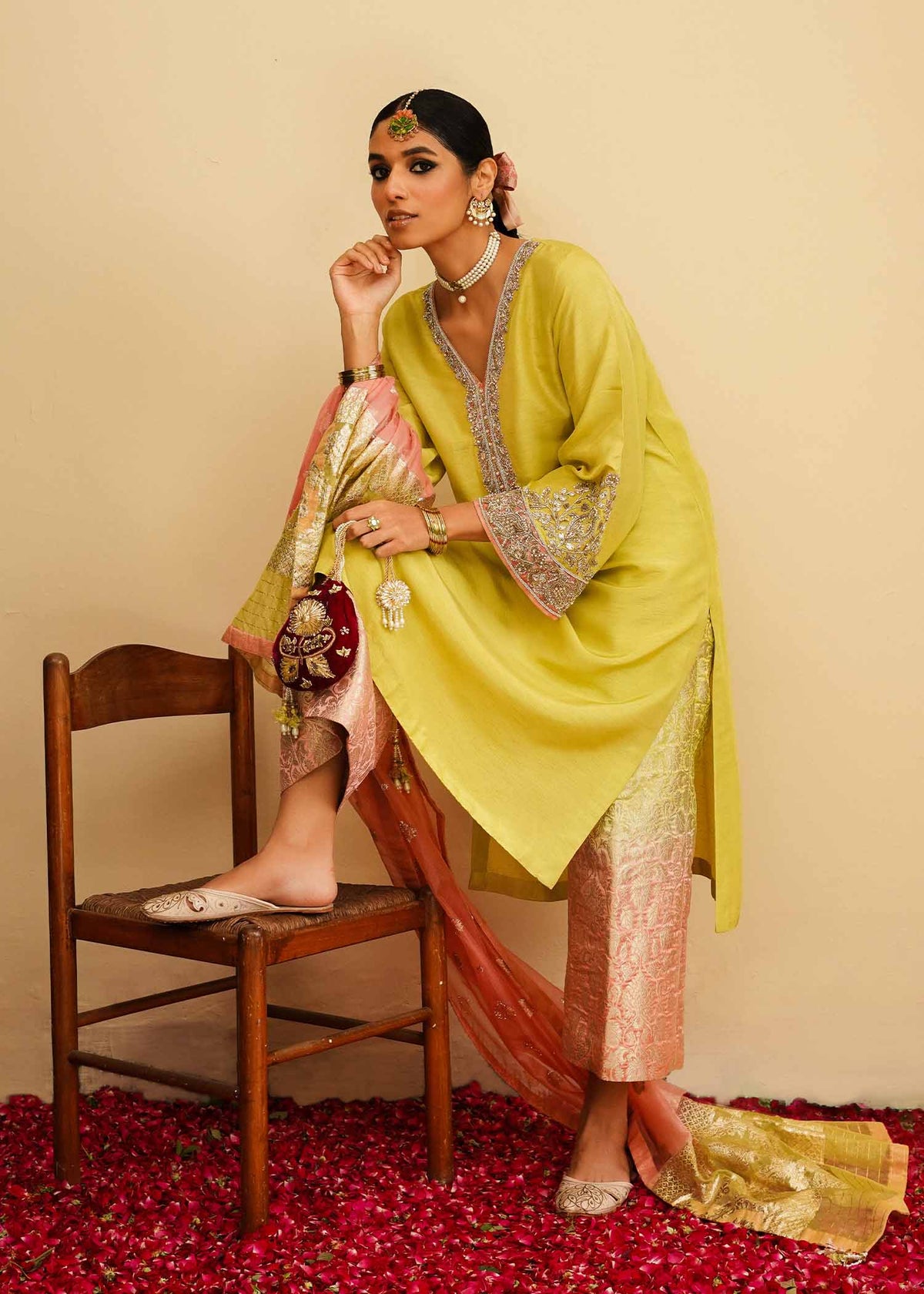 Mahgul | Eid Edit 2024 | Lemon Mint by Mahgul - Designer Dress - Type: Ladies Clothes - Available at Libayah - 100% Original