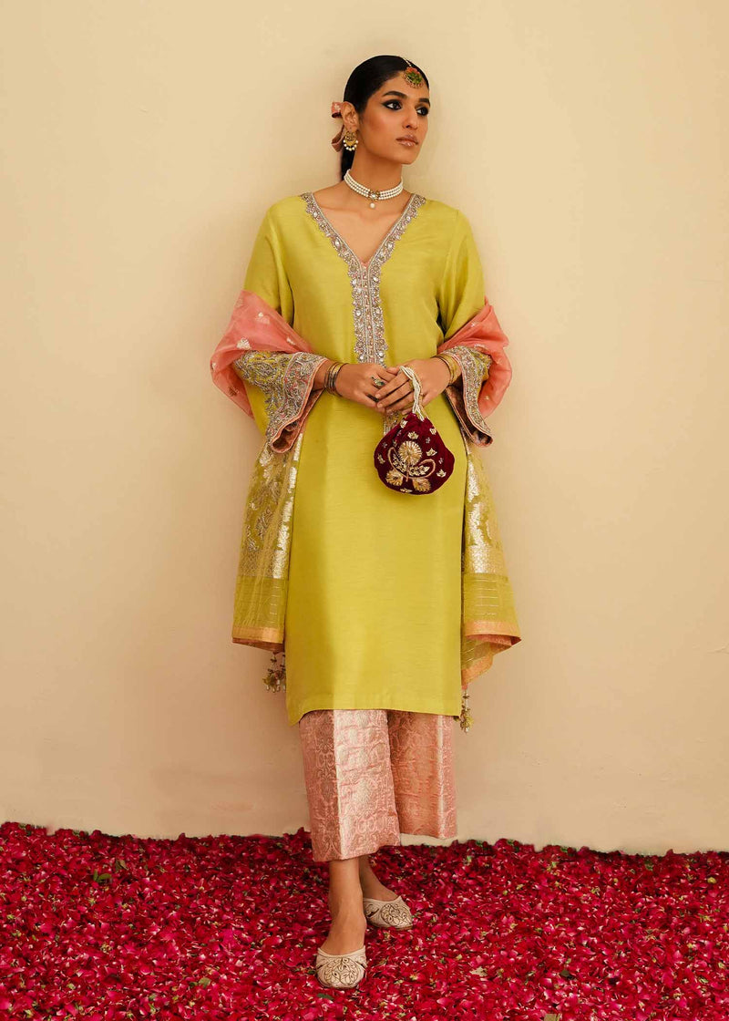 Mahgul | Eid Edit 2024 | Lemon Mint by Mahgul - Designer Dress - Type: Ladies Clothes - Available at Libayah - 100% Original