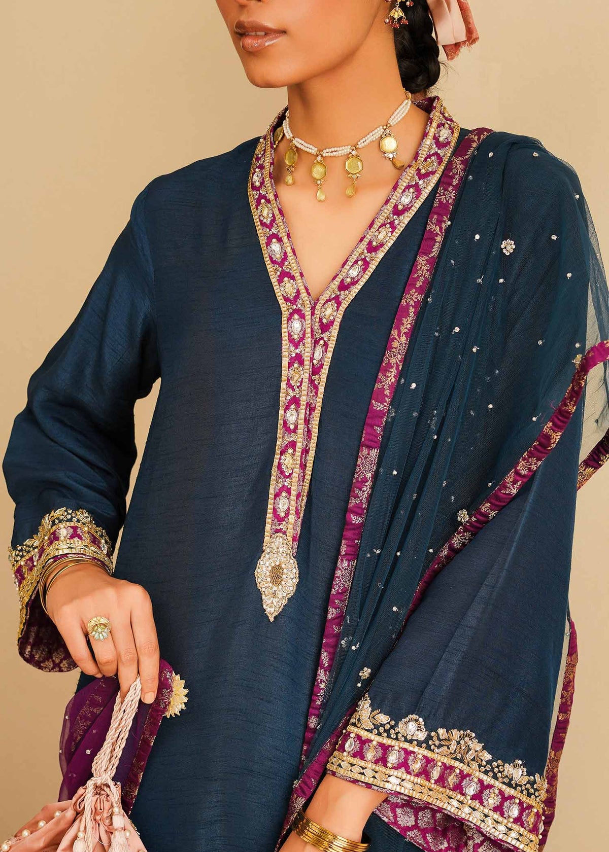 Mahgul | Eid Edit 2024 | Daria by Mahgul - Designer Dress - Type: Ladies Clothes - Available at Libayah - 100% Original