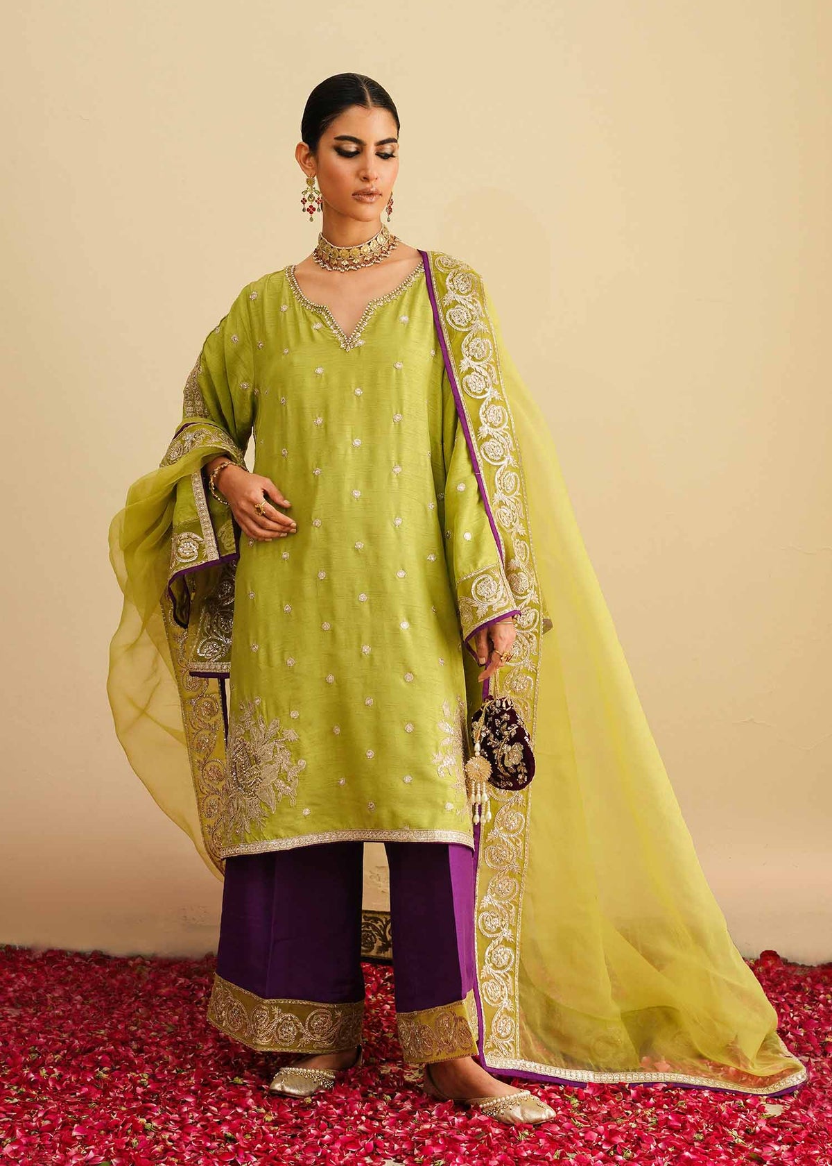 Mahgul | Eid Edit 2024 | Twilight Garden by Mahgul - Designer Dress - Type: Ladies Clothes - Available at Libayah - 100% Original
