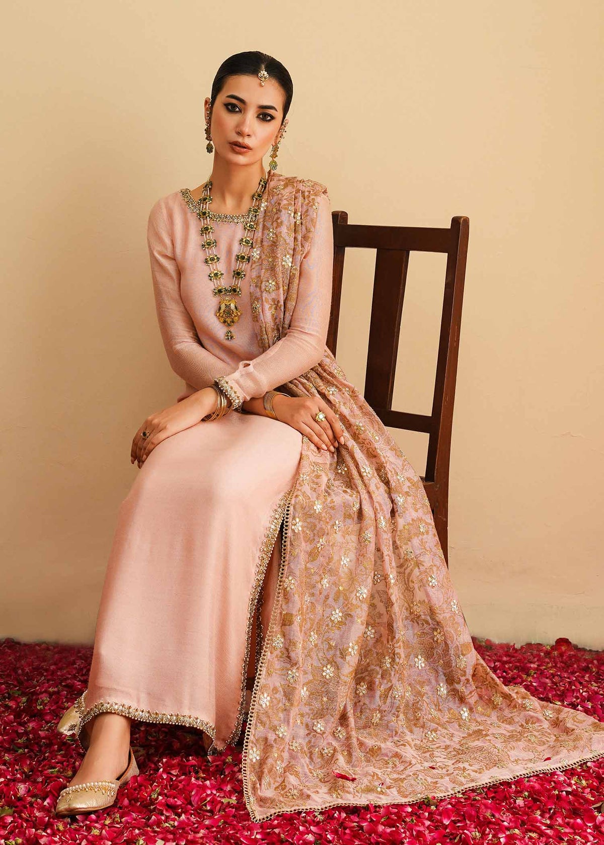 Mahgul | Eid Edit 2024 | Pink Elegance by Mahgul - Designer Dress - Type: Ladies Clothes - Available at Libayah - 100% Original