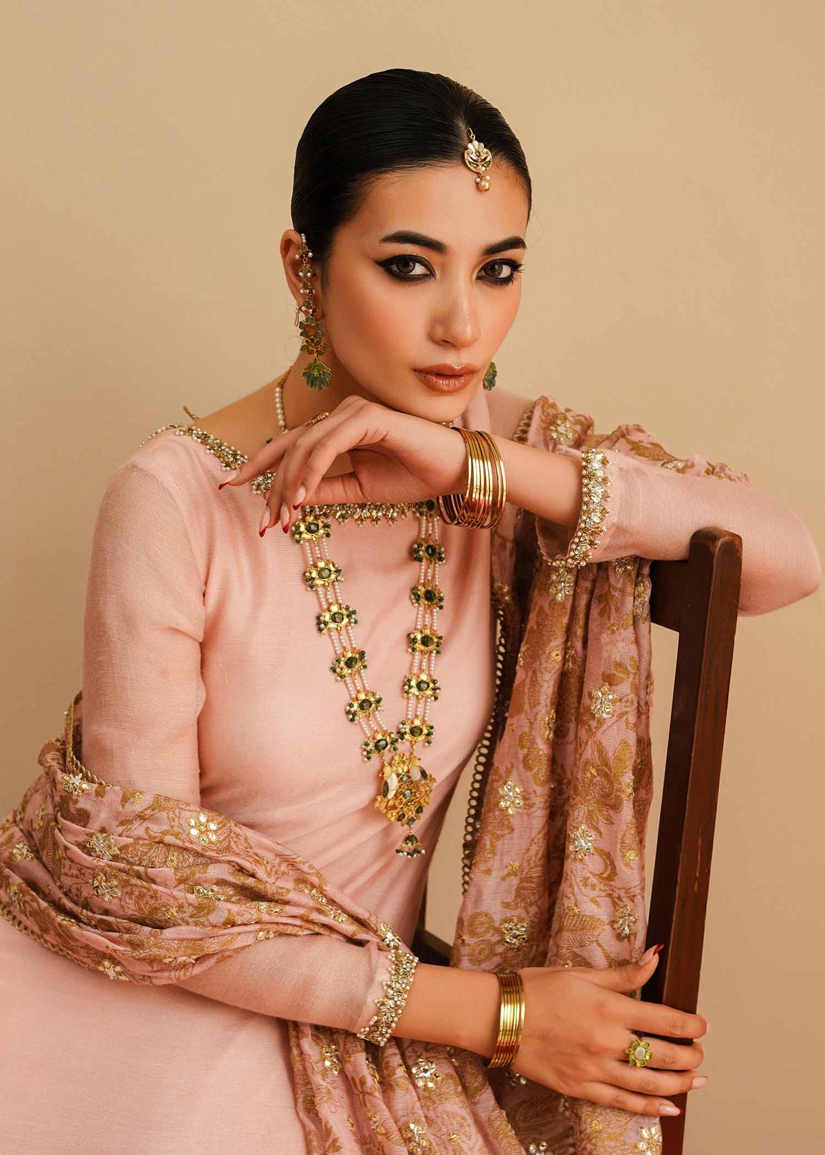Mahgul | Eid Edit 2024 | Pink Elegance by Mahgul - Designer Dress - Type: Ladies Clothes - Available at Libayah - 100% Original