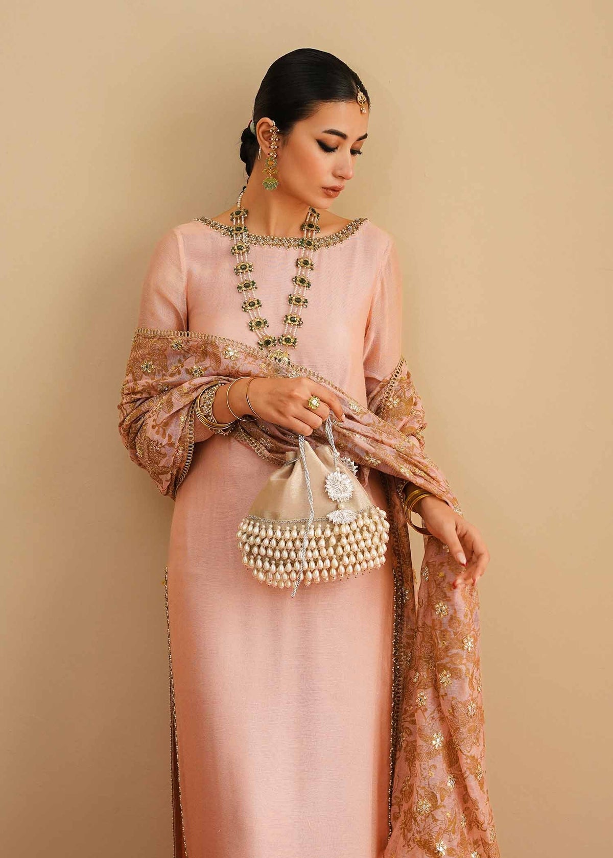Mahgul | Eid Edit 2024 | Pink Elegance by Mahgul - Designer Dress - Type: Ladies Clothes - Available at Libayah - 100% Original