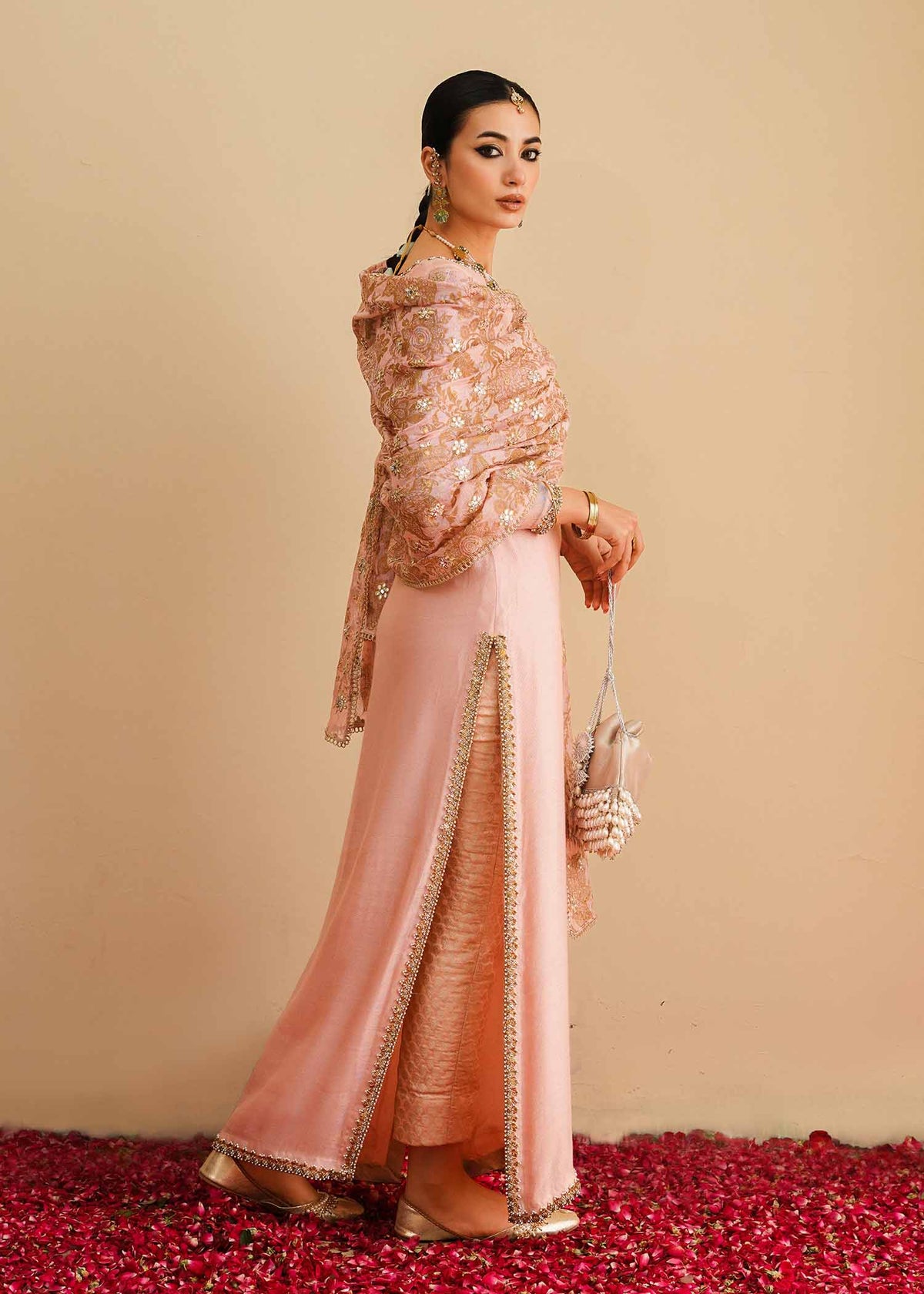 Mahgul | Eid Edit 2024 | Pink Elegance by Mahgul - Designer Dress - Type: Ladies Clothes - Available at Libayah - 100% Original