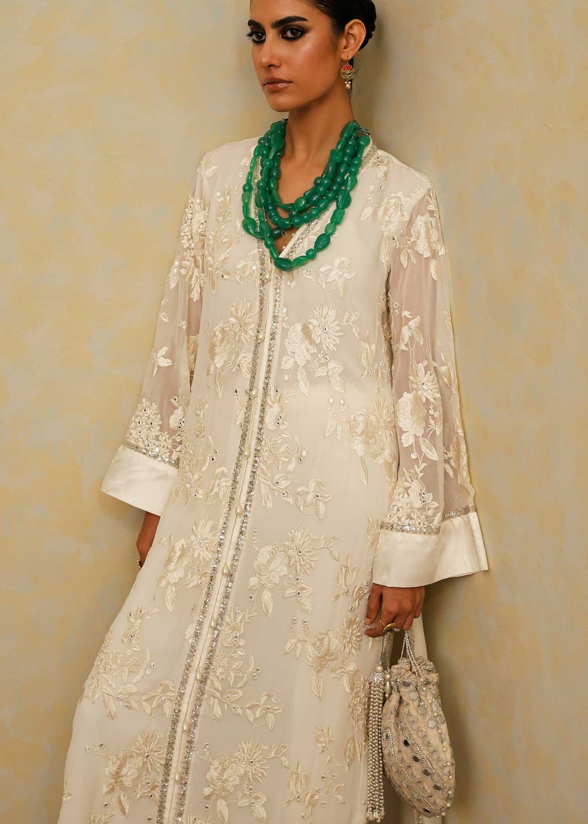 Mahgul | Eid Edit 2024 | Luxe Ivoir by Mahgul - Designer Dress - Type: Ladies Clothes - Available at Libayah - 100% Original