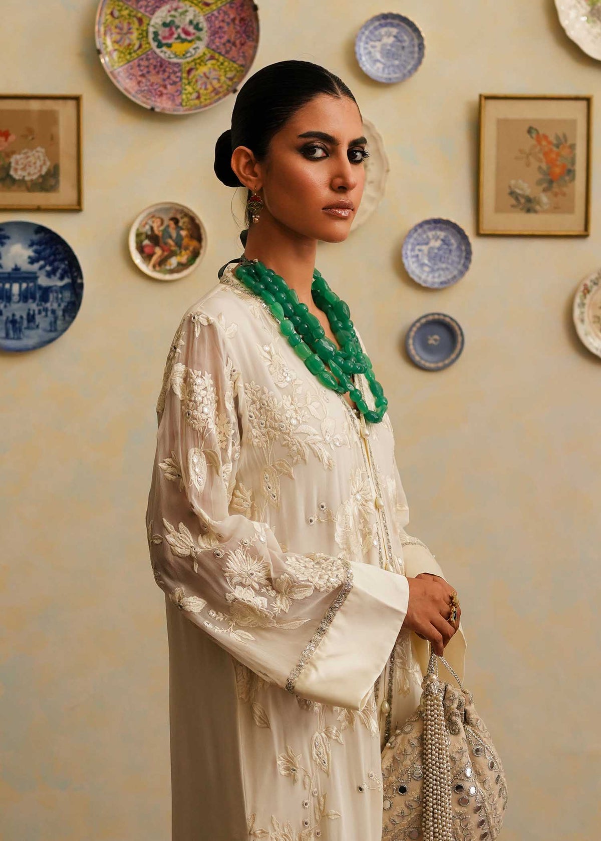 Mahgul | Eid Edit 2024 | Luxe Ivoir by Mahgul - Designer Dress - Type: Ladies Clothes - Available at Libayah - 100% Original