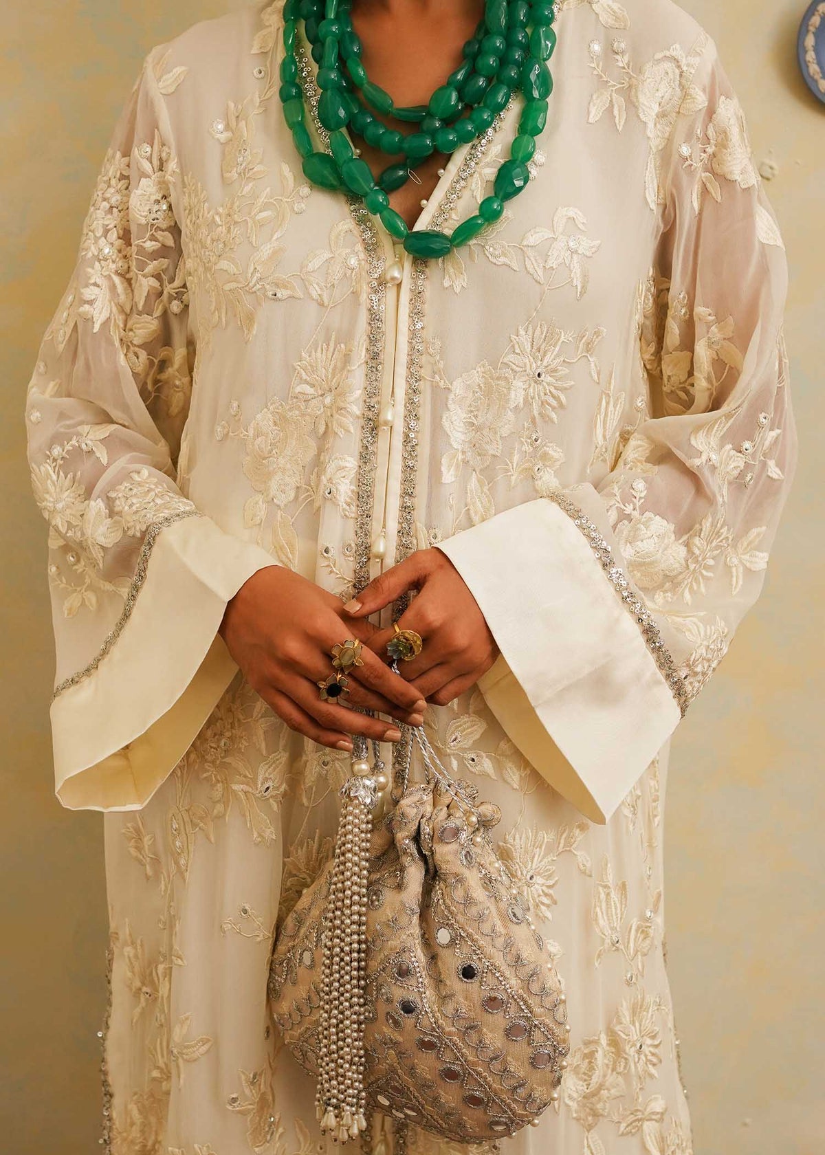 Mahgul | Eid Edit 2024 | Luxe Ivoir by Mahgul - Designer Dress - Type: Ladies Clothes - Available at Libayah - 100% Original