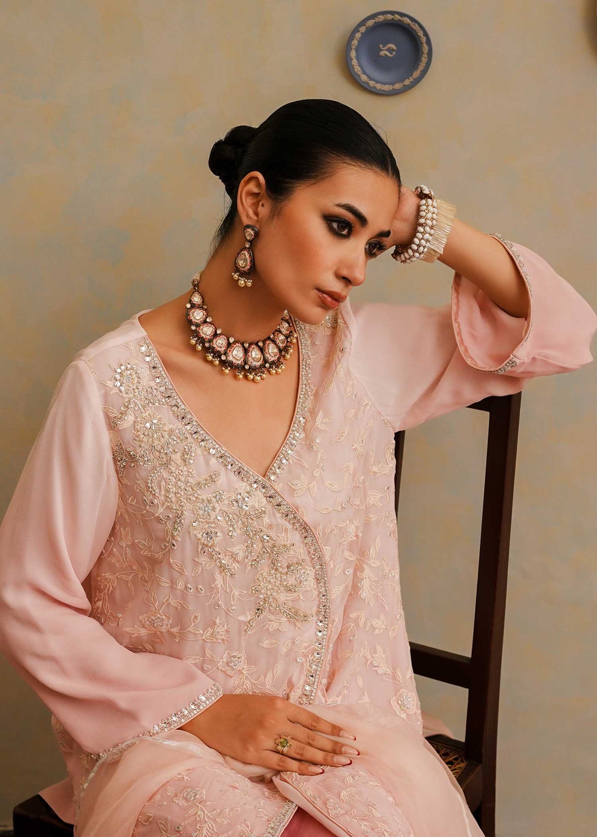 Mahgul | Eid Edit 2024 | Pink Shade by Mahgul - Designer Dress - Type: Ladies Clothes - Available at Libayah - 100% Original