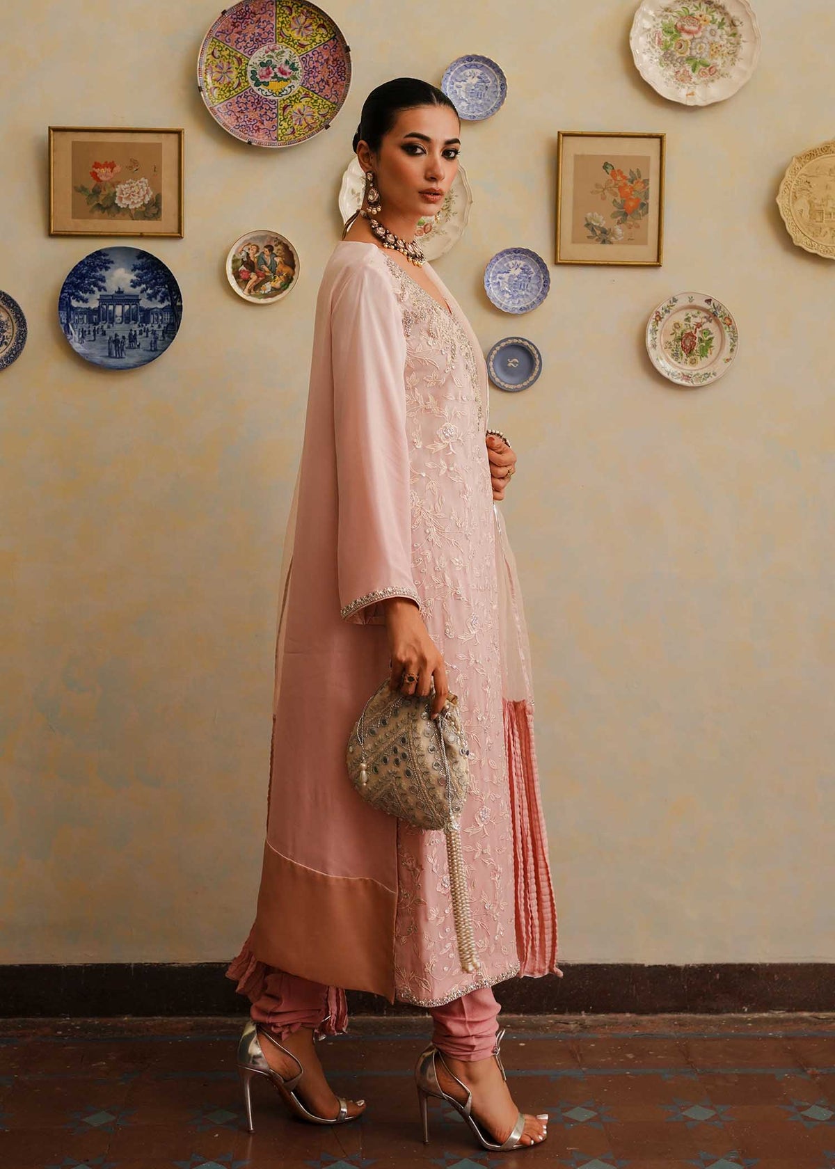 Mahgul | Eid Edit 2024 | Pink Shade by Mahgul - Designer Dress - Type: Ladies Clothes - Available at Libayah - 100% Original