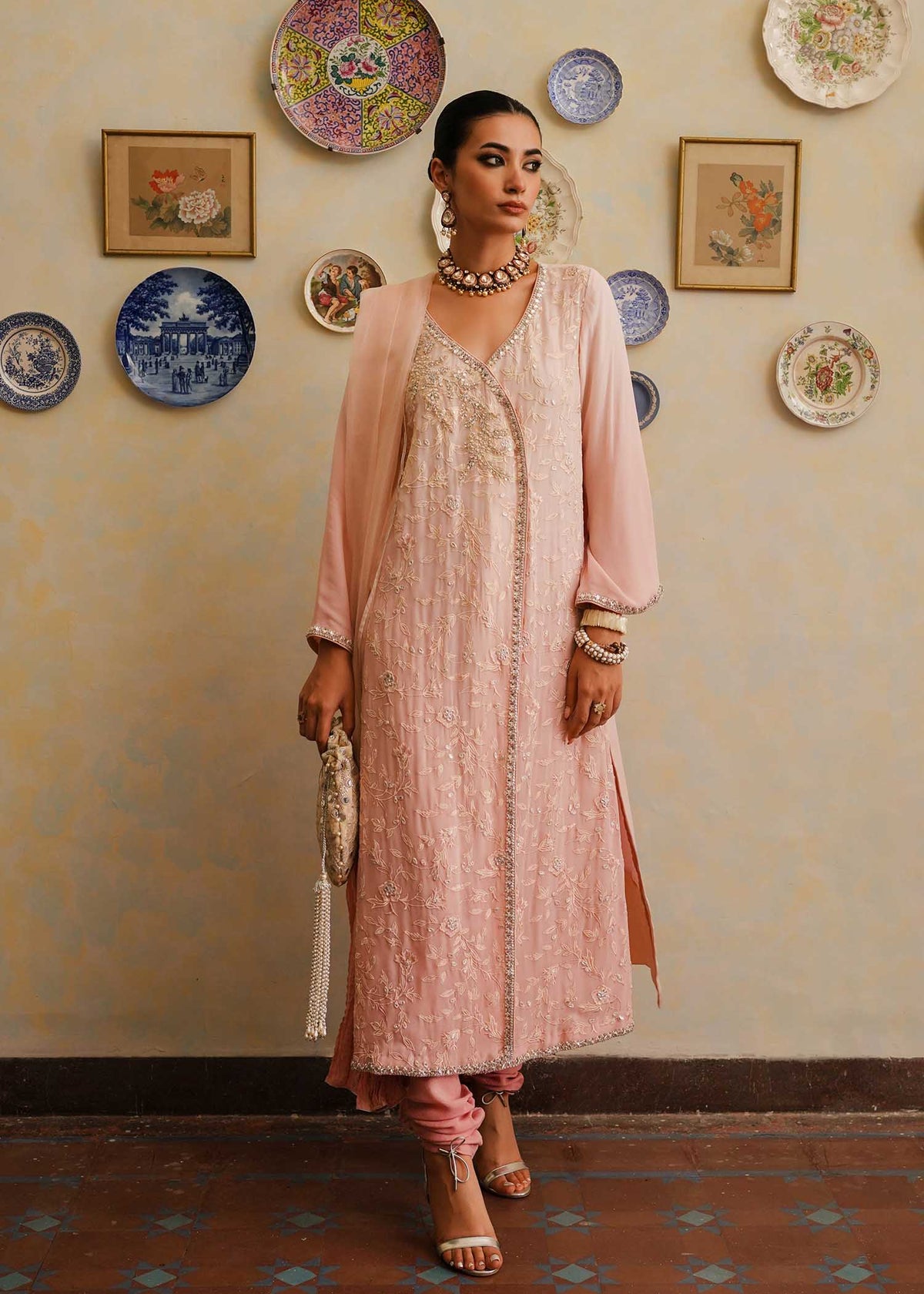 Mahgul | Eid Edit 2024 | Pink Shade by Mahgul - Designer Dress - Type: Ladies Clothes - Available at Libayah - 100% Original