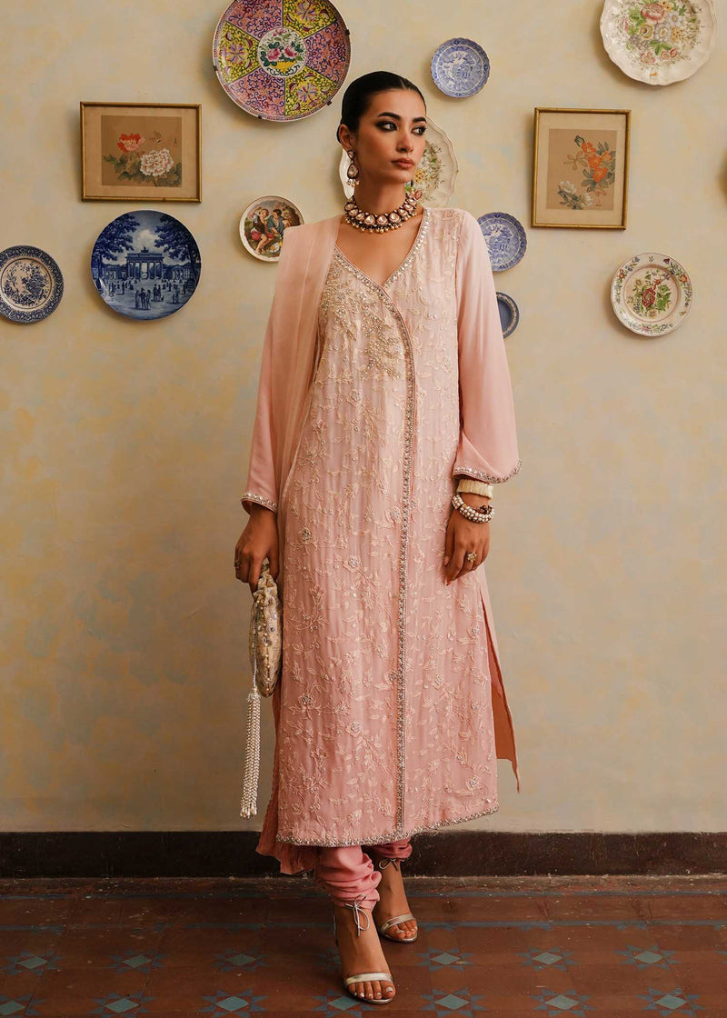 Mahgul | Eid Edit 2024 | Pink Shade by Mahgul - Designer Dress - Type: Ladies Clothes - Available at Libayah - 100% Original