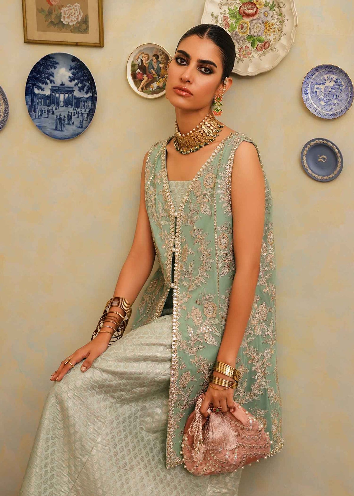 Mahgul | Eid Edit 2024 | Aqua Dream by Mahgul - Designer Dress - Type: Ladies Clothes - Available at Libayah - 100% Original