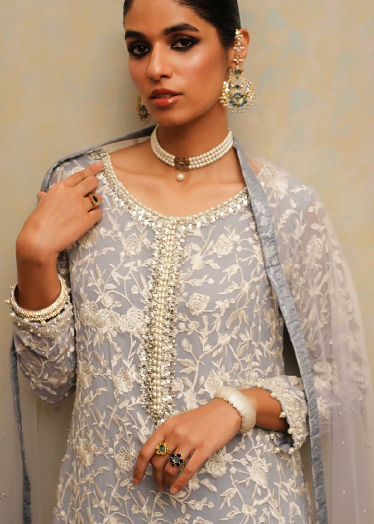Mahgul | Eid Edit 2024 | Sage Reverie by Mahgul - Designer Dress - Type: Ladies Clothes - Available at Libayah - 100% Original