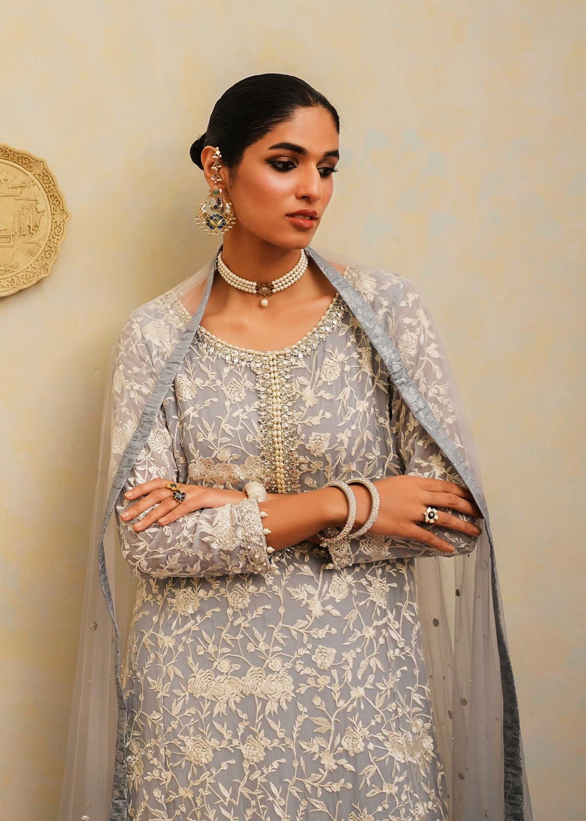 Mahgul | Eid Edit 2024 | Sage Reverie by Mahgul - Designer Dress - Type: Ladies Clothes - Available at Libayah - 100% Original