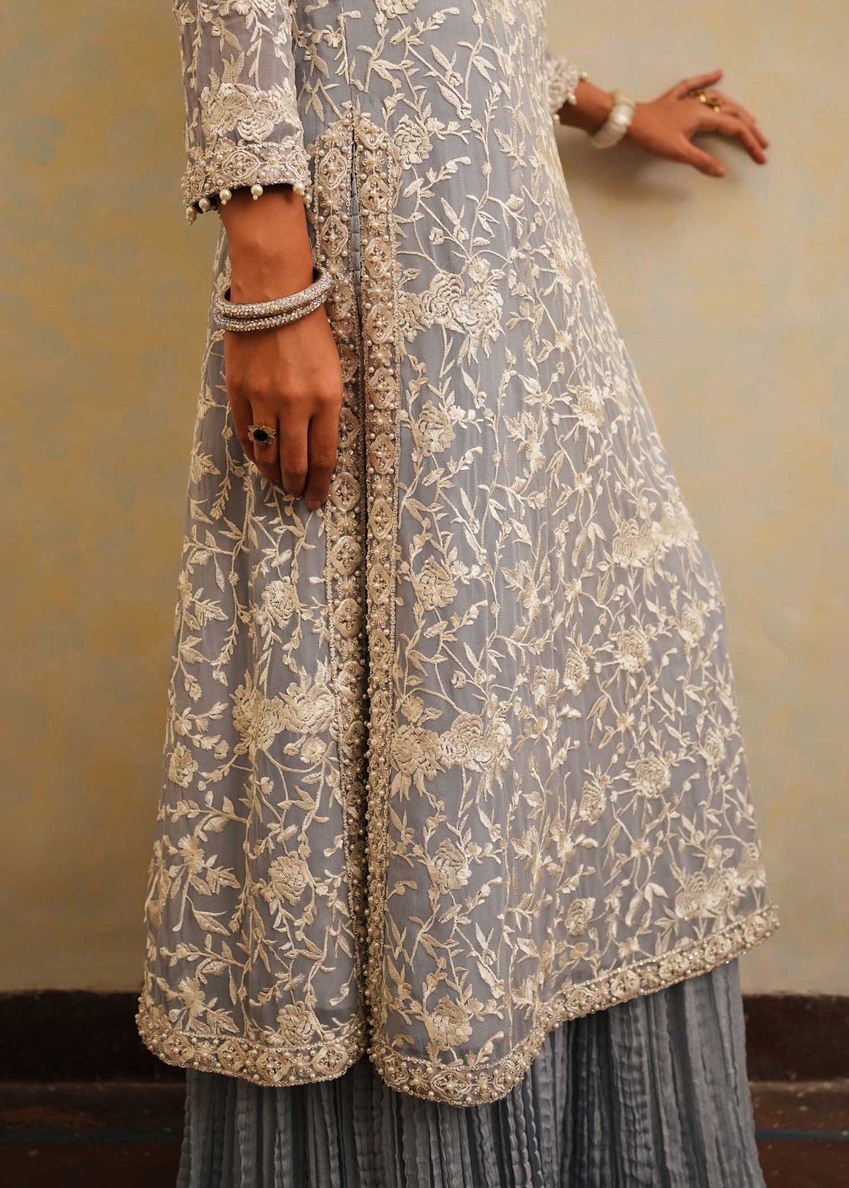 Mahgul | Eid Edit 2024 | Sage Reverie by Mahgul - Designer Dress - Type: Ladies Clothes - Available at Libayah - 100% Original