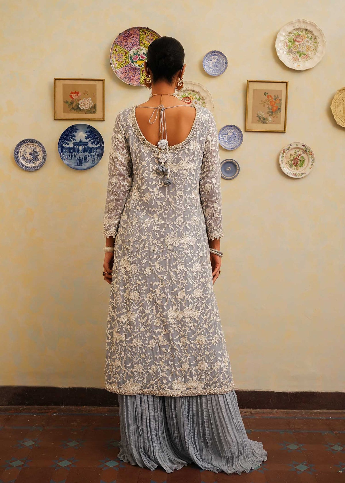 Mahgul | Eid Edit 2024 | Sage Reverie by Mahgul - Designer Dress - Type: Ladies Clothes - Available at Libayah - 100% Original