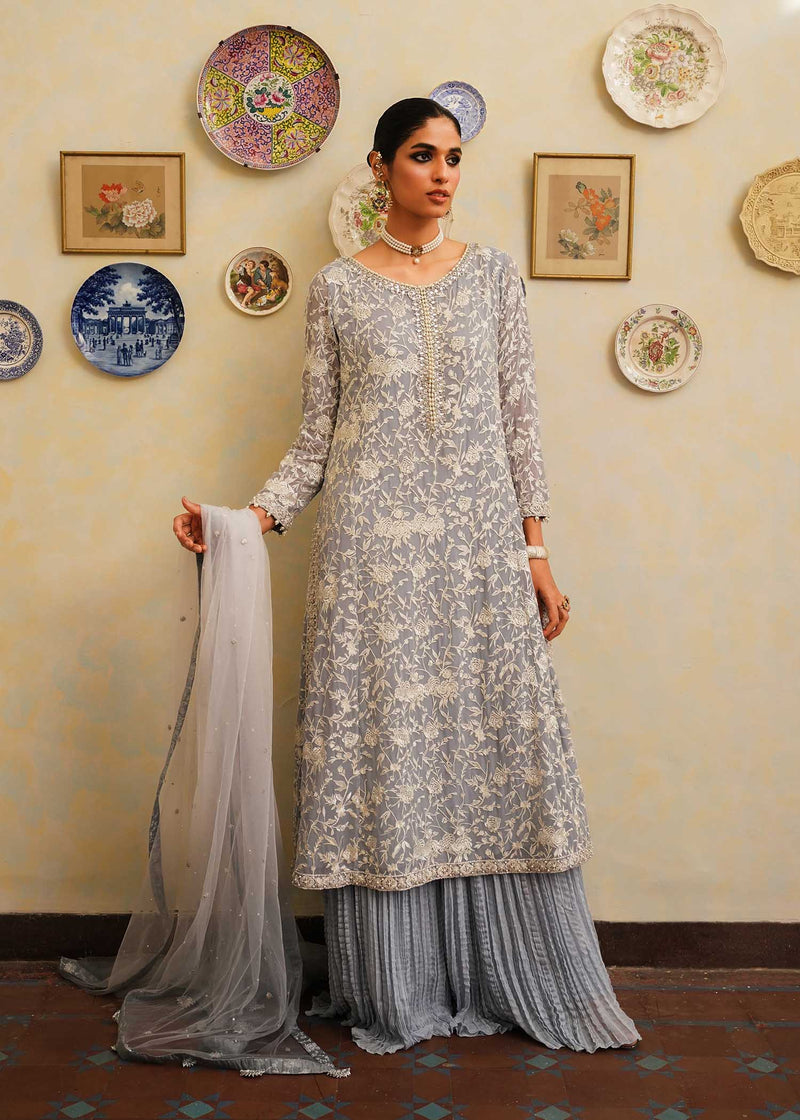 Mahgul | Eid Edit 2024 | Sage Reverie by Mahgul - Designer Dress - Type: Ladies Clothes - Available at Libayah - 100% Original