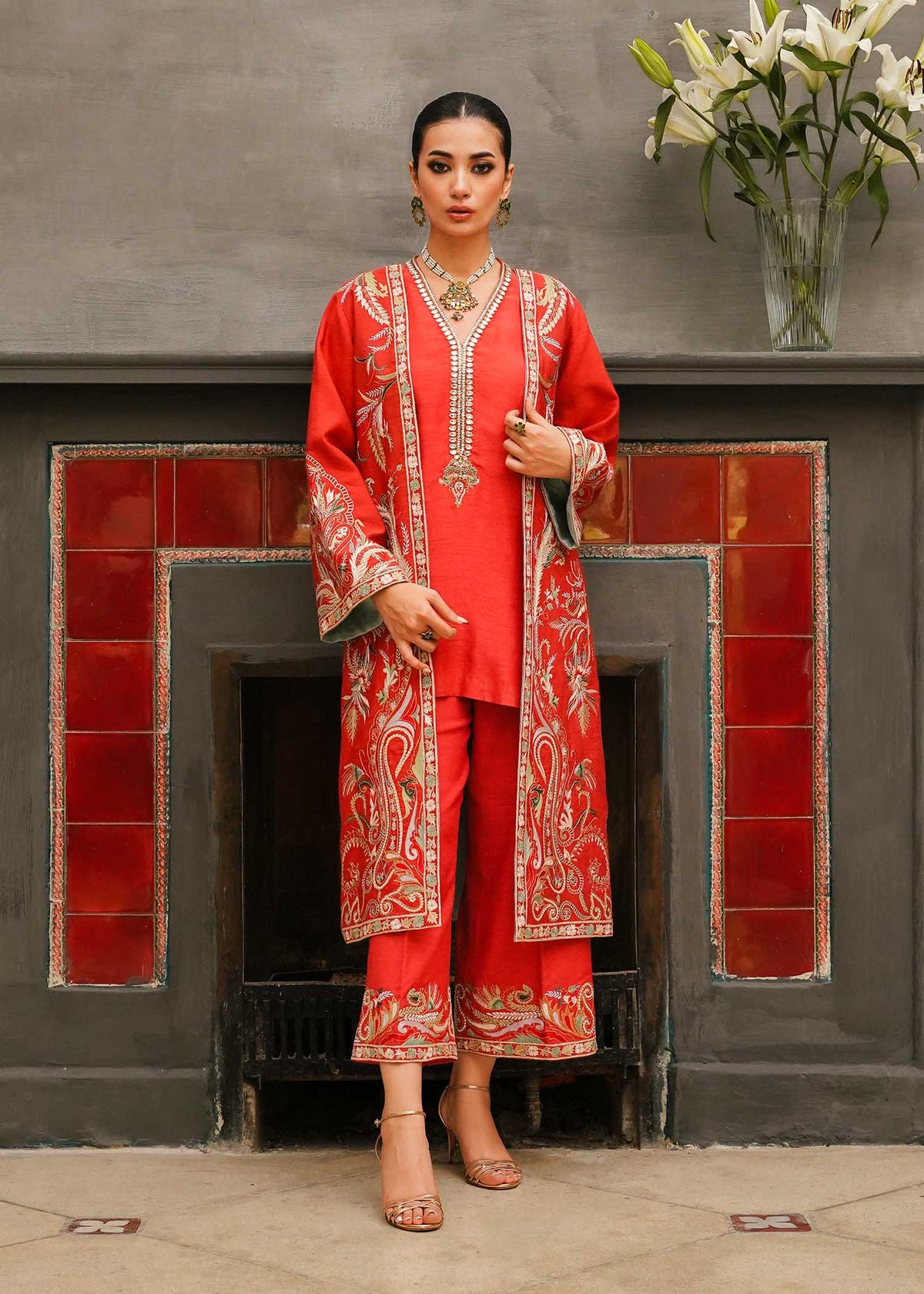 Mahgul | Eid Edit 2024 | Kashmiri Dreams by Mahgul - Designer Dress - Type: Ladies Clothes - Available at Libayah - 100% Original