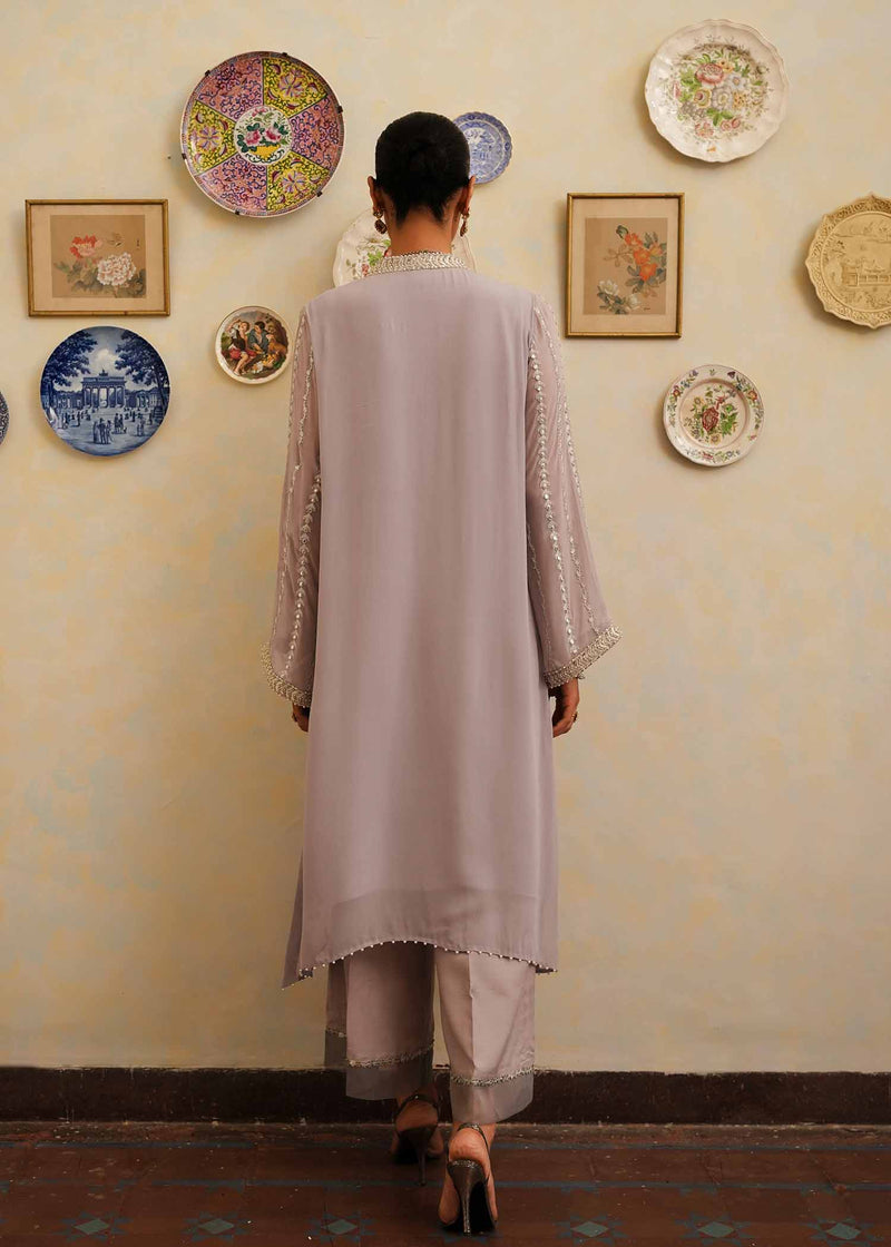 Mahgul | Eid Edit 2024 | Lavender Lines by Mahgul - Designer Dress - Type: Ladies Clothes - Available at Libayah - 100% Original