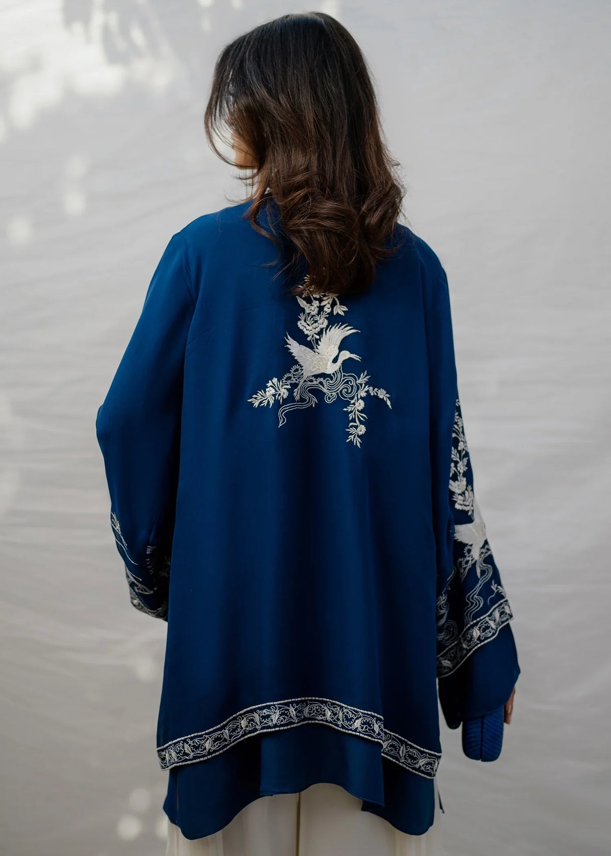 Mahgul | Eid Edit 2024 | Blue Crane by Mahgul - Designer Dress - Type: Ladies Clothes - Available at Libayah - 100% Original