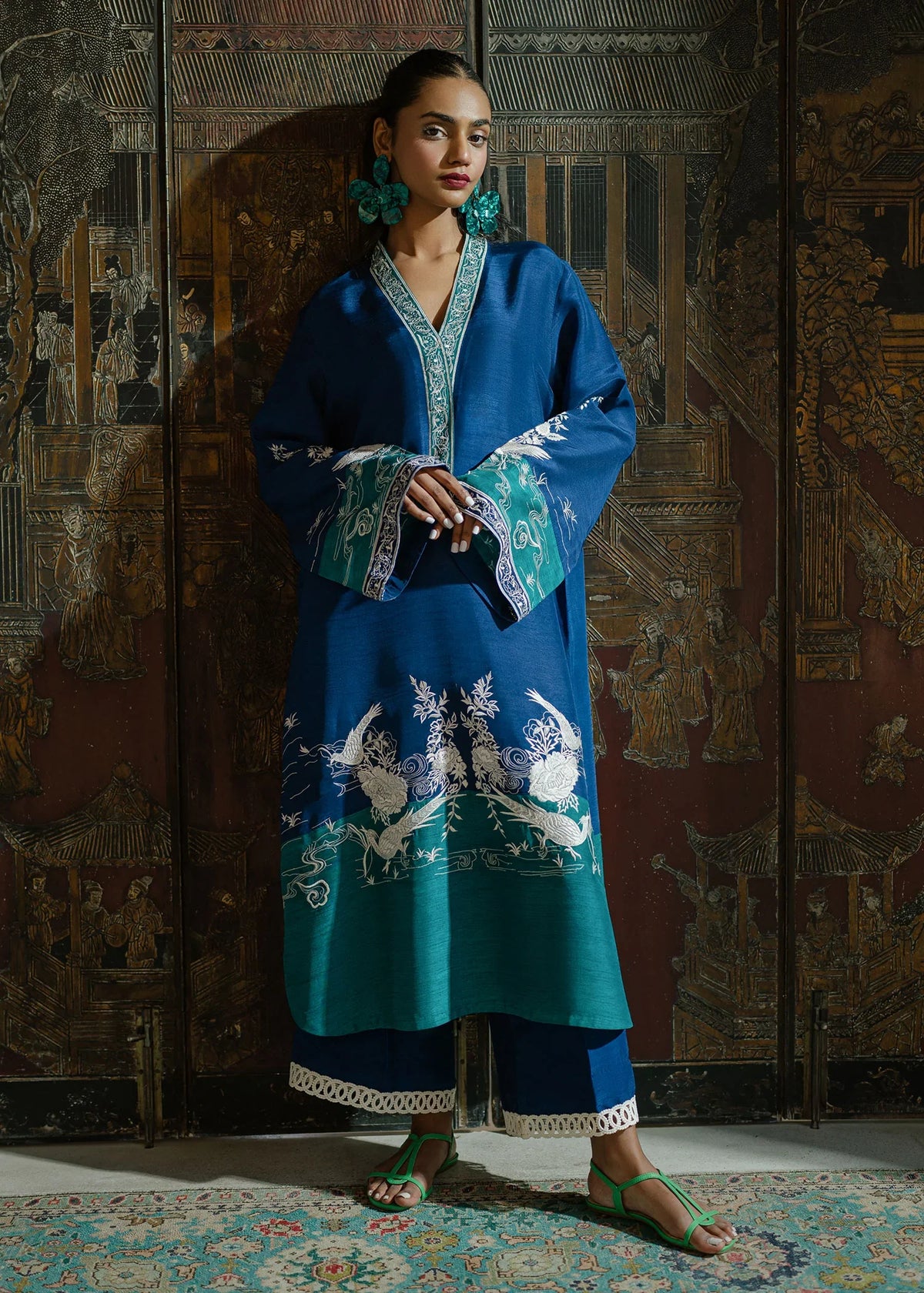 Mahgul | Eid Edit 2024 | Midnight Crush by Mahgul - Designer Dress - Type: Ladies Clothes - Available at Libayah - 100% Original