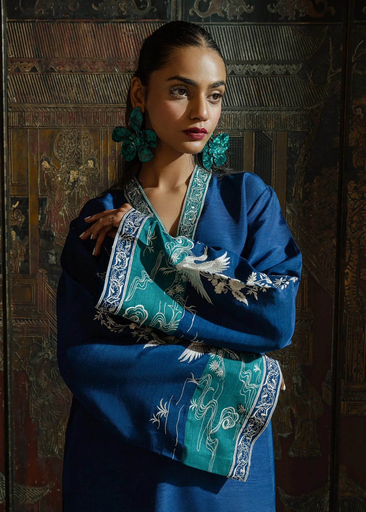 Mahgul | Eid Edit 2024 | Midnight Crush by Mahgul - Designer Dress - Type: Ladies Clothes - Available at Libayah - 100% Original