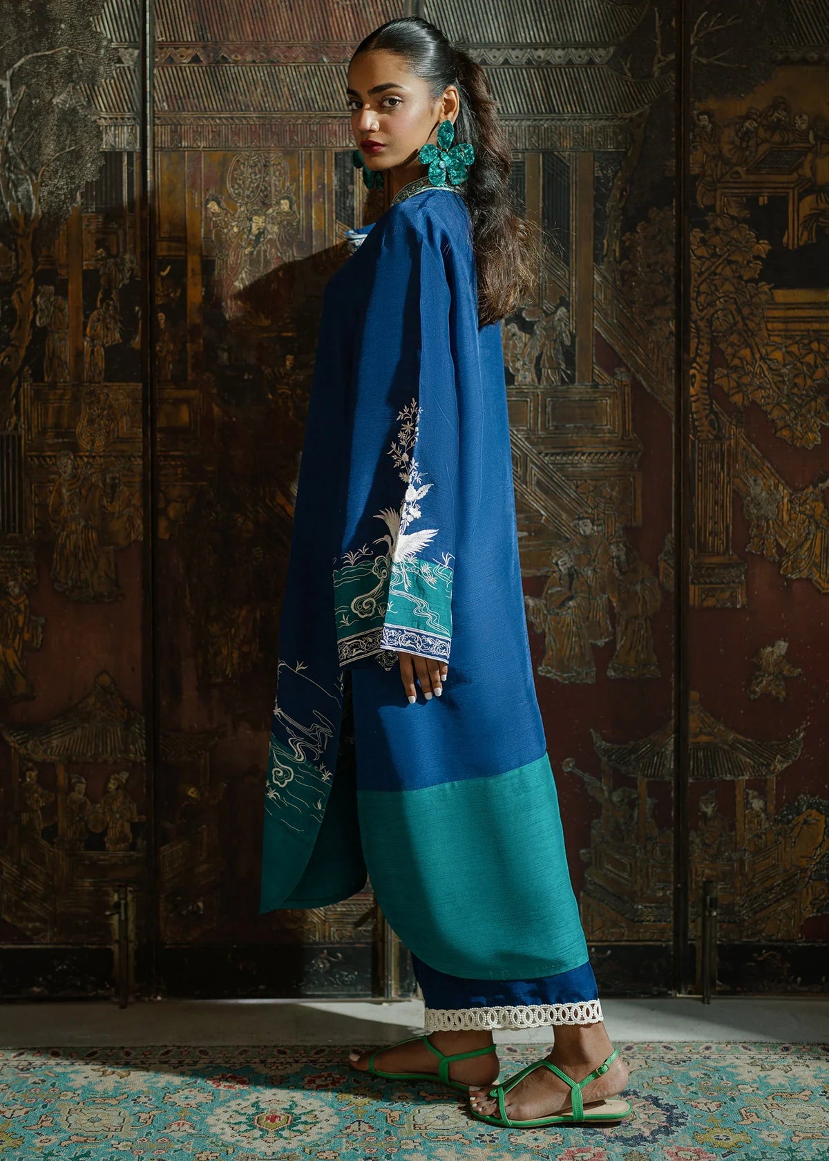 Mahgul | Eid Edit 2024 | Midnight Crush by Mahgul - Designer Dress - Type: Ladies Clothes - Available at Libayah - 100% Original