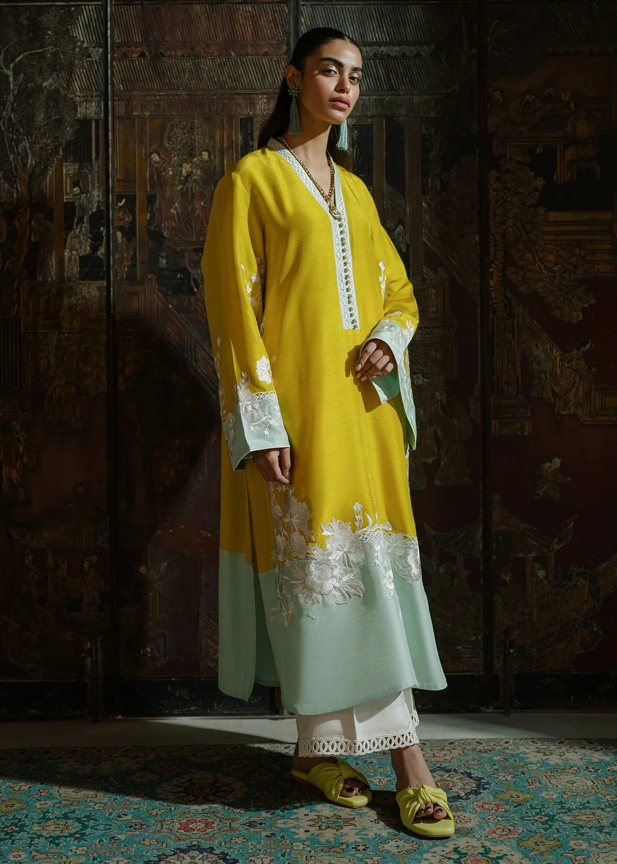 Mahgul | Eid Edit 2024 | Lush Crush by Mahgul - Designer Dress - Type: Ladies Clothes - Available at Libayah - 100% Original