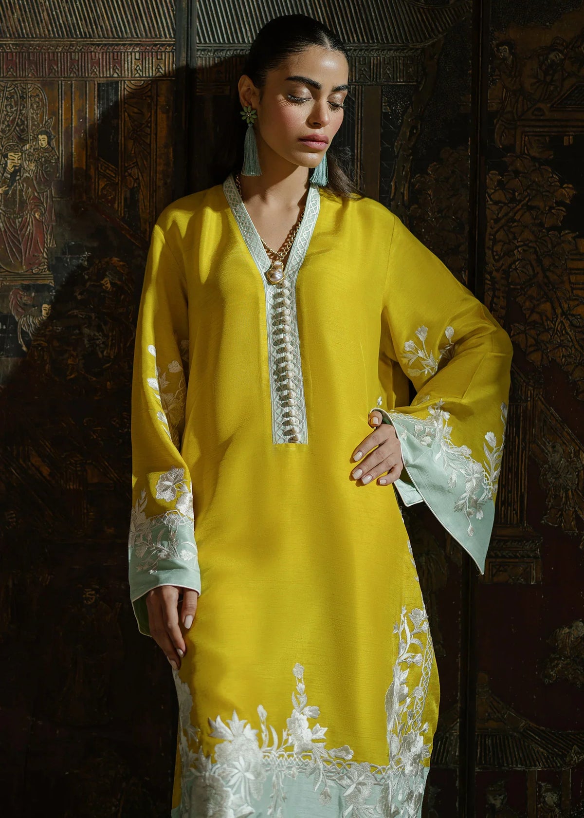 Mahgul | Eid Edit 2024 | Lush Crush by Mahgul - Designer Dress - Type: Ladies Clothes - Available at Libayah - 100% Original